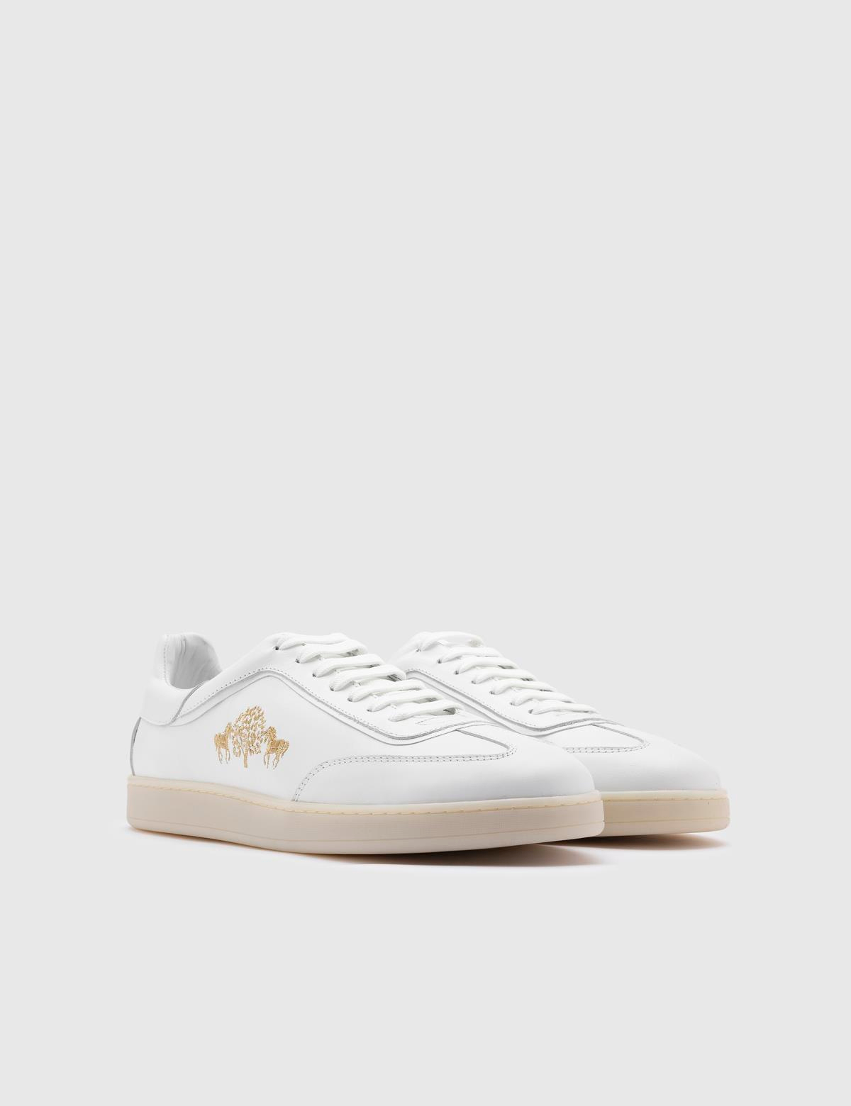Renato White Leather Men's Sneaker