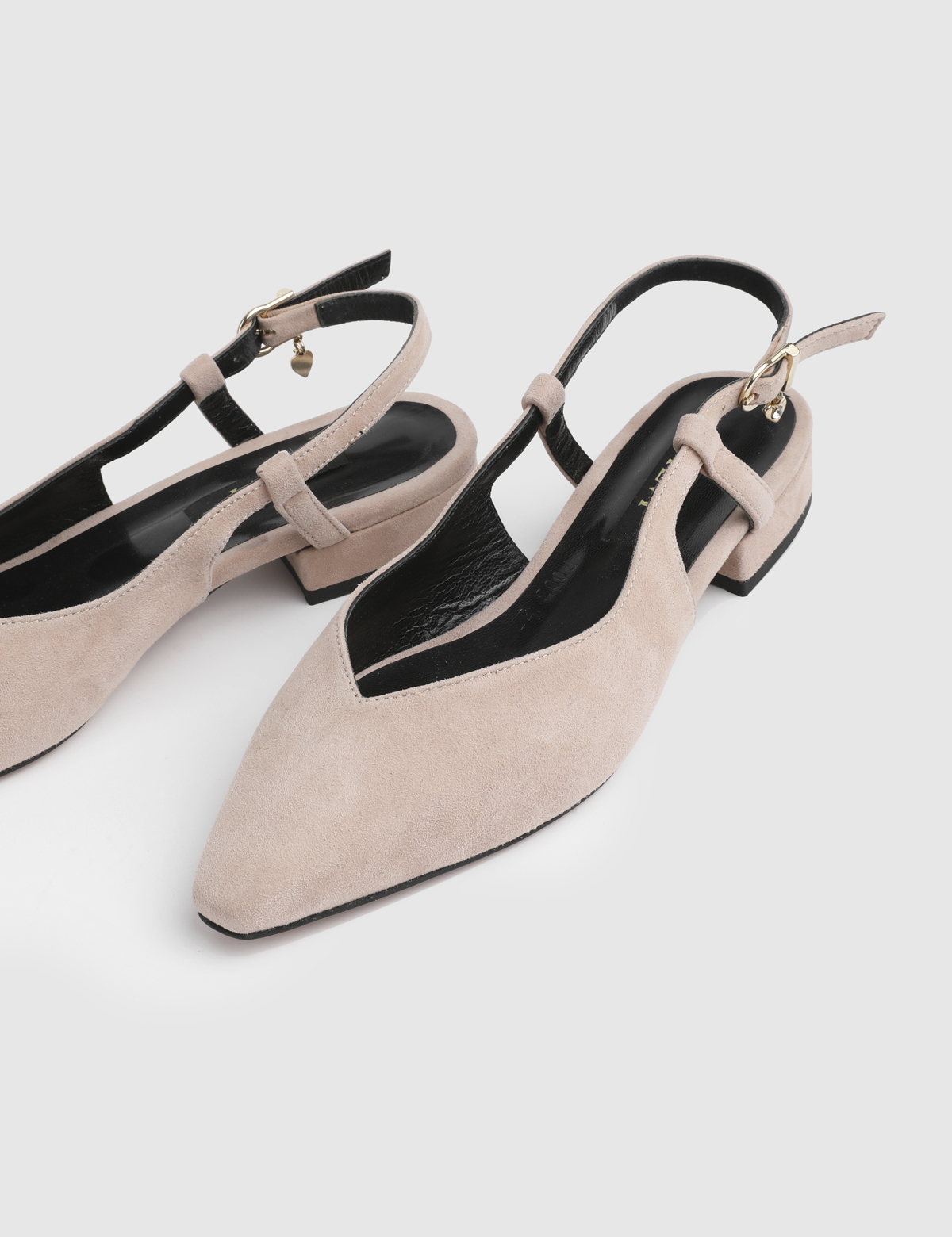 Rhine Powder Pink Leather Women's Sandal