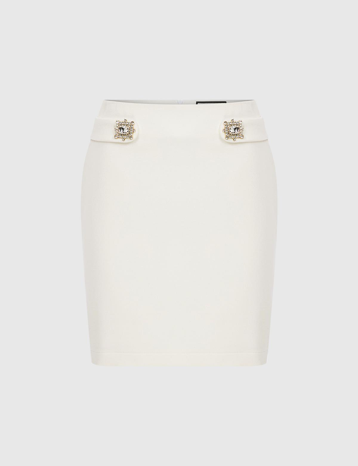 Rıdder White Women's Skirt