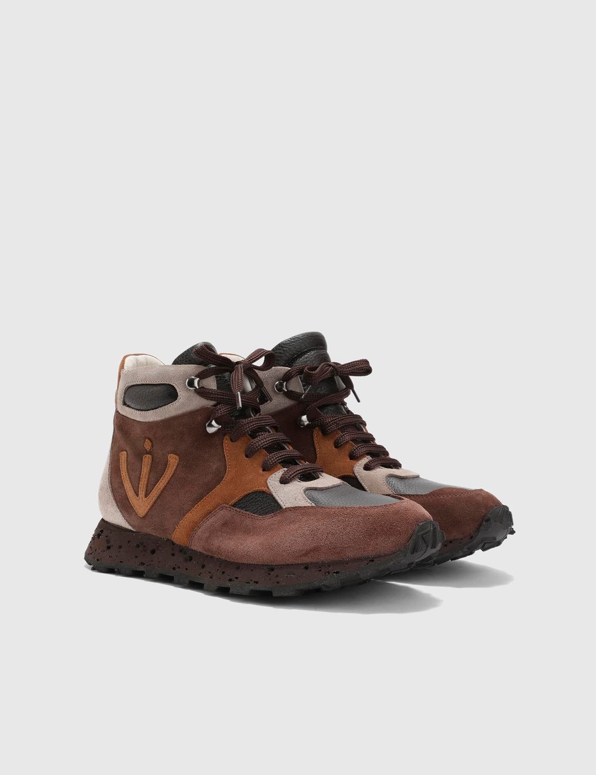 Riyad Brown Leather Men's Boot