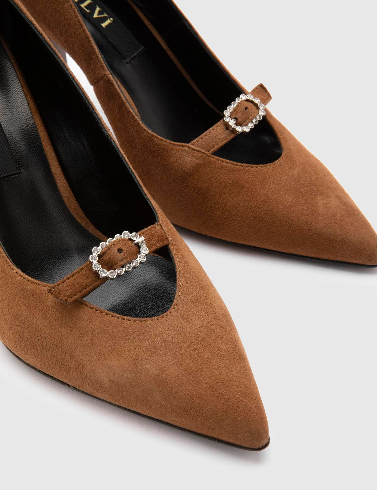 Roald Saddle Brown Suede Leather Women's Pump