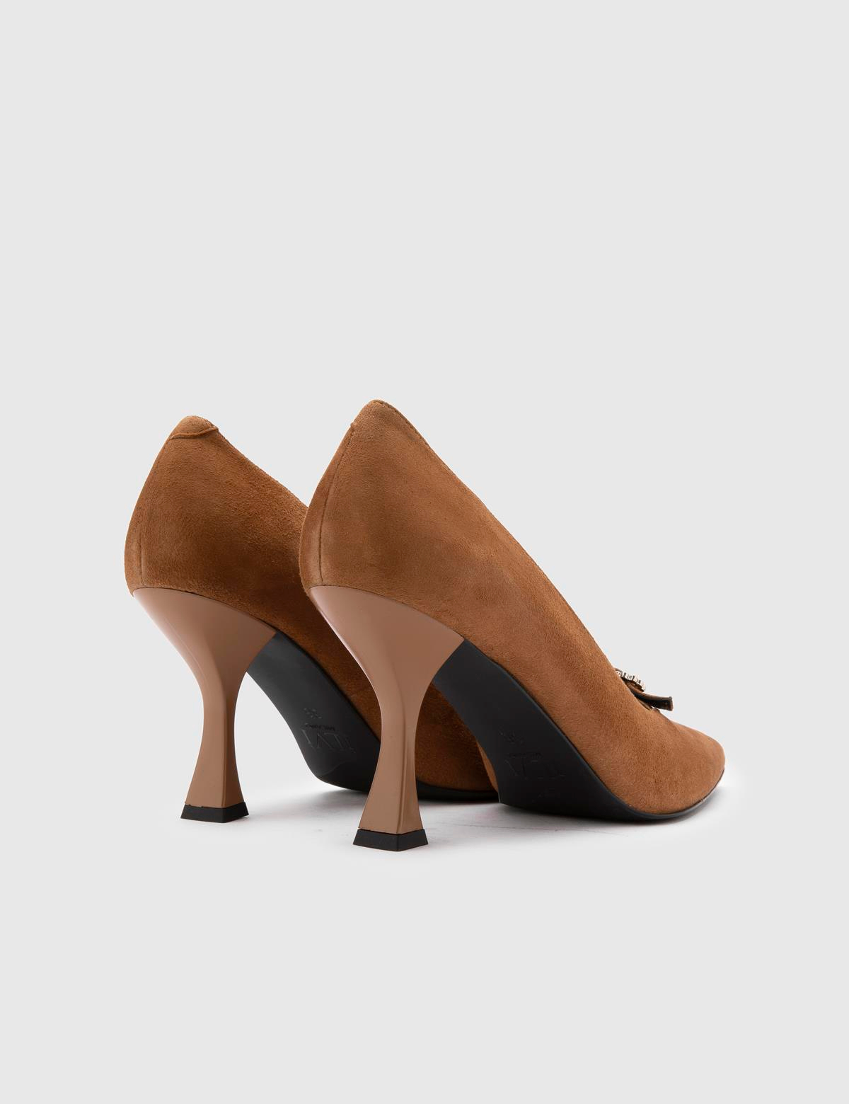 Roald Saddle Brown Suede Leather Women's Pump