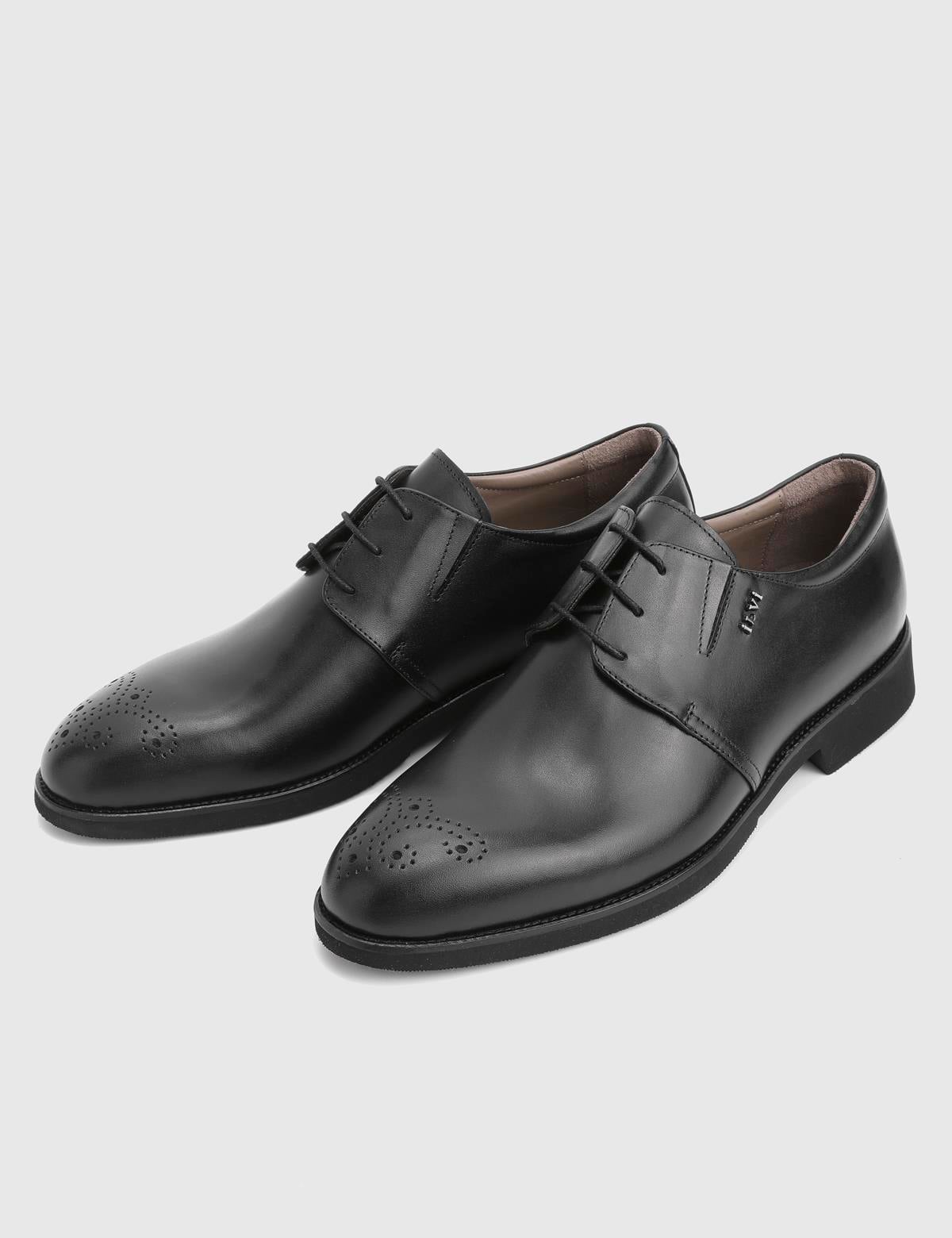 Rodrigo Black Leather Men's Classic Shoe