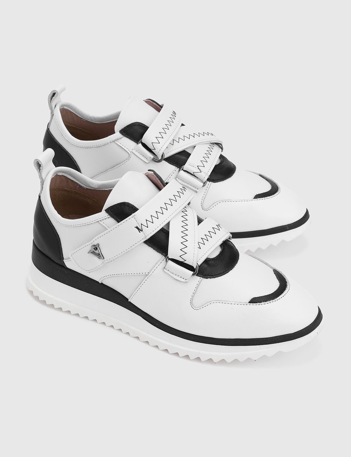 Rogka White Leather Women's Sneaker