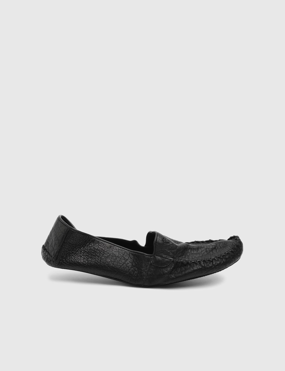 Romano Black Floater Leather Men's House Shoe