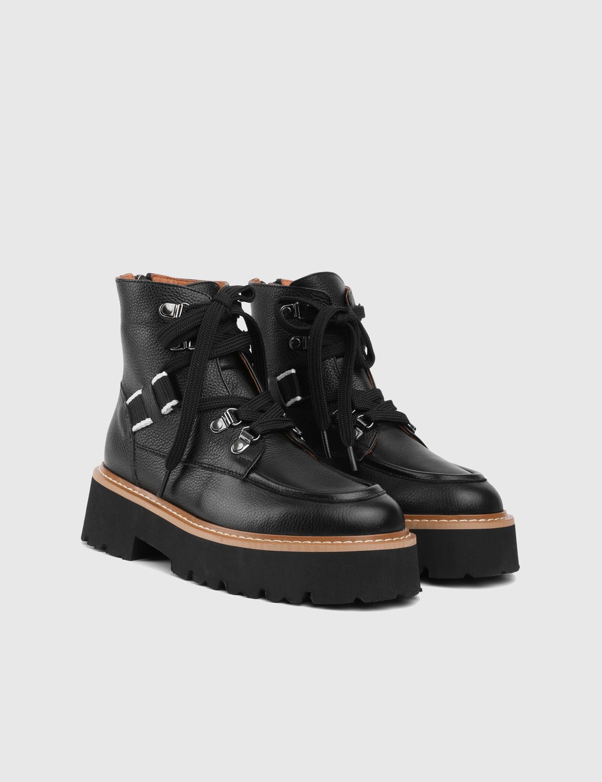 Rush Black Leather Women's Boot