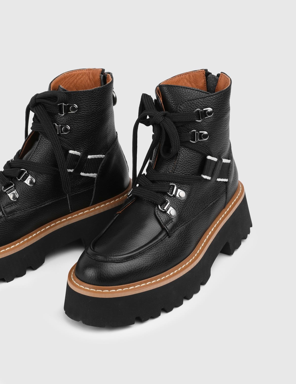 Rush Black Leather Women's Boot