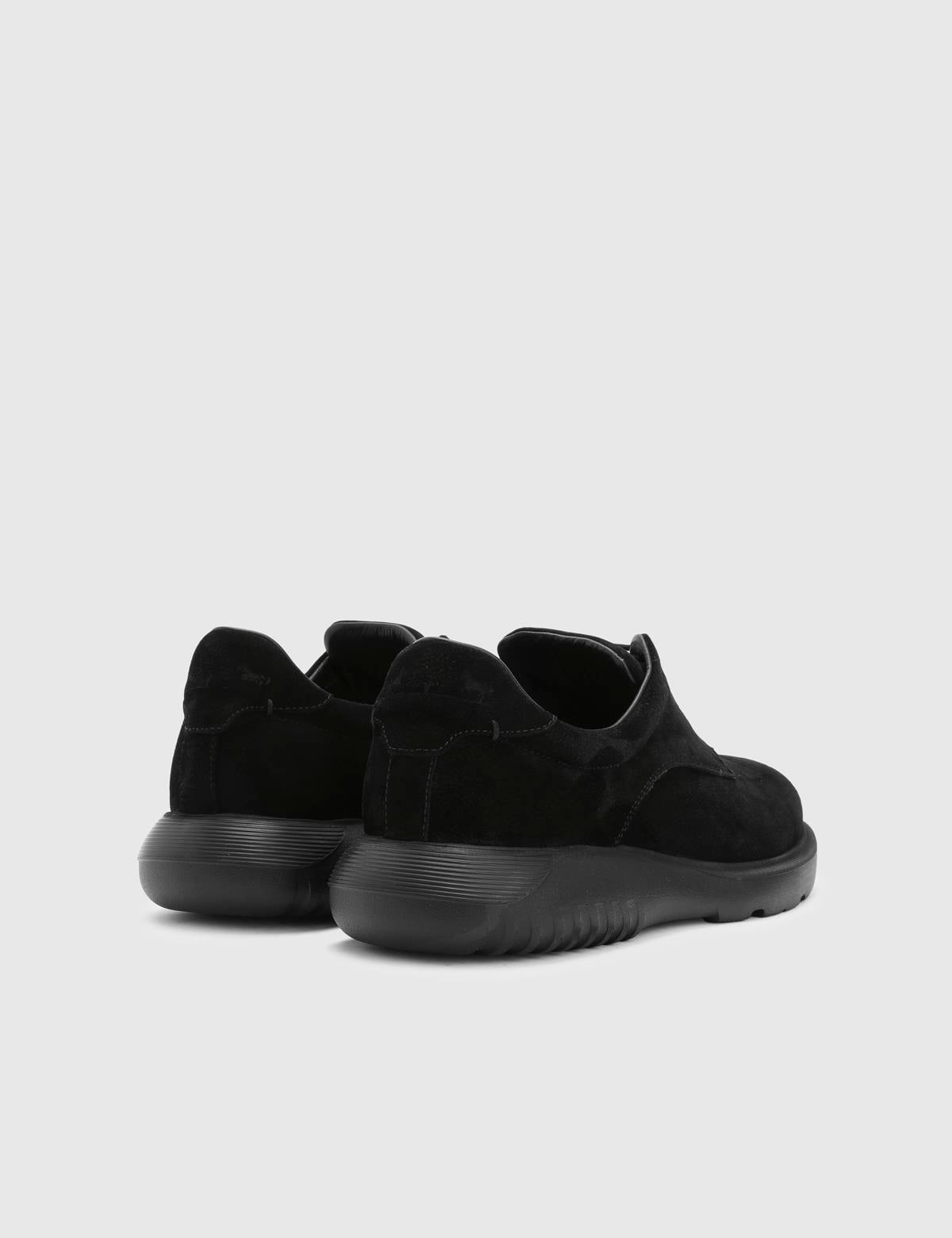 Sadio Black Suede Leather Men's Oxford