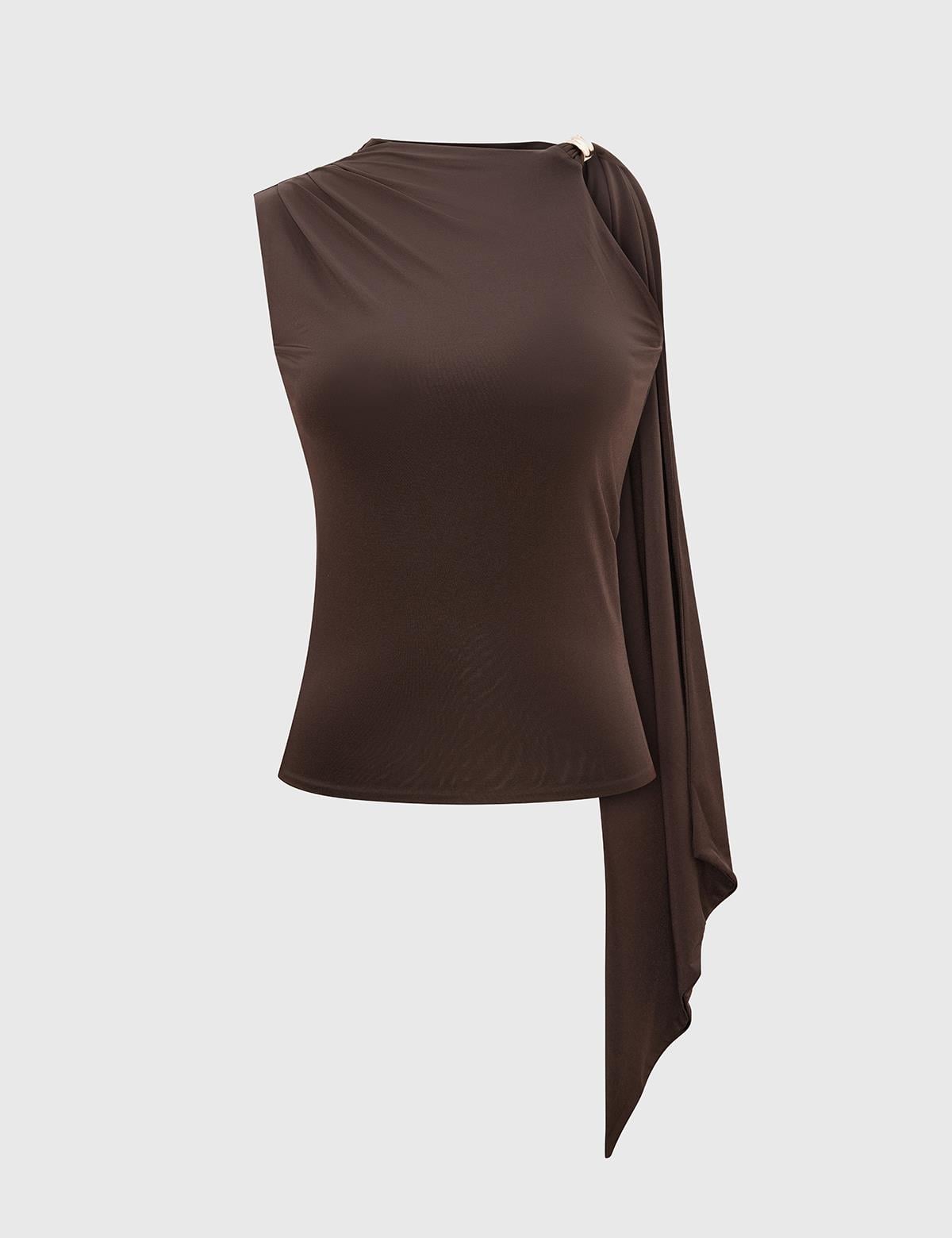 Saras Brown Women's Blouse