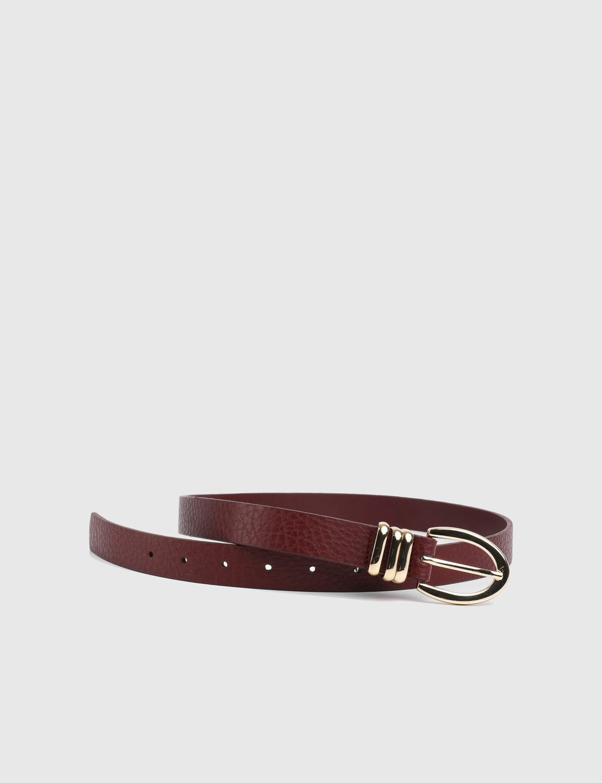 Shira Burgundy Women's Belt