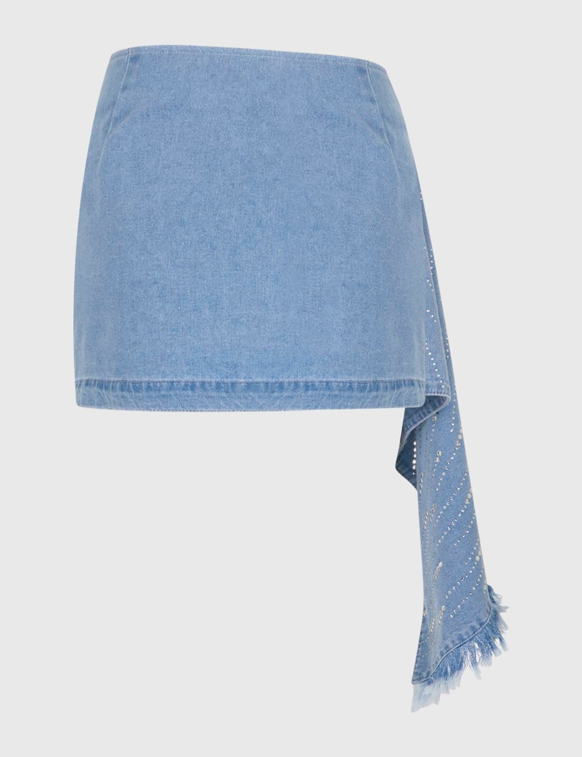 Silenzio Blue Women's Denim Skirt