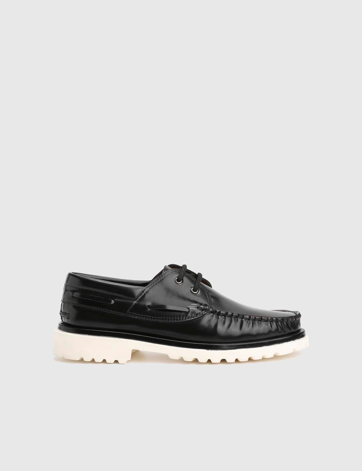 Steyr Black Florentic Leather Men's Oxford