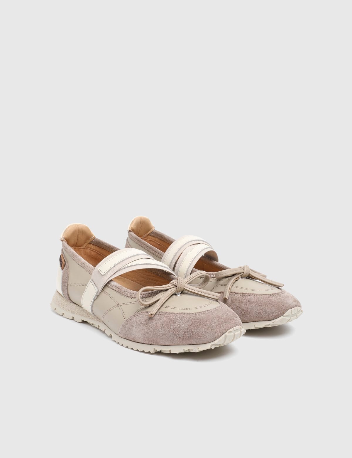 Suen Beige Suede Leather Women's Sneaker