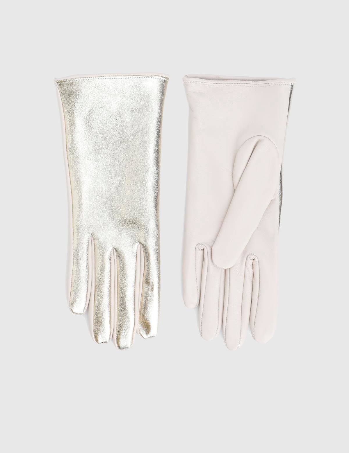 Swanson Gold-Cream Women's Leather Gloves