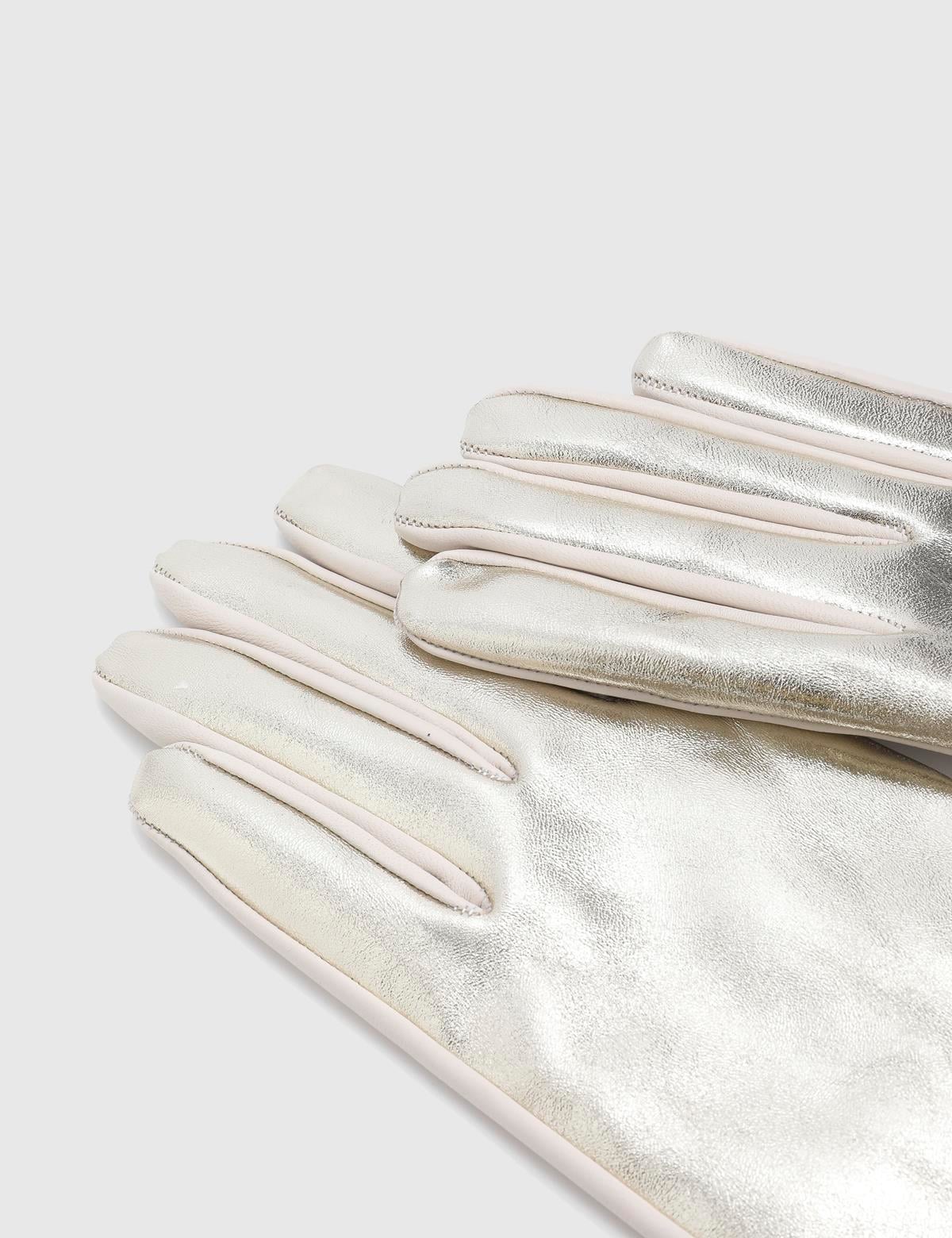 Swanson Gold-Cream Women's Leather Gloves