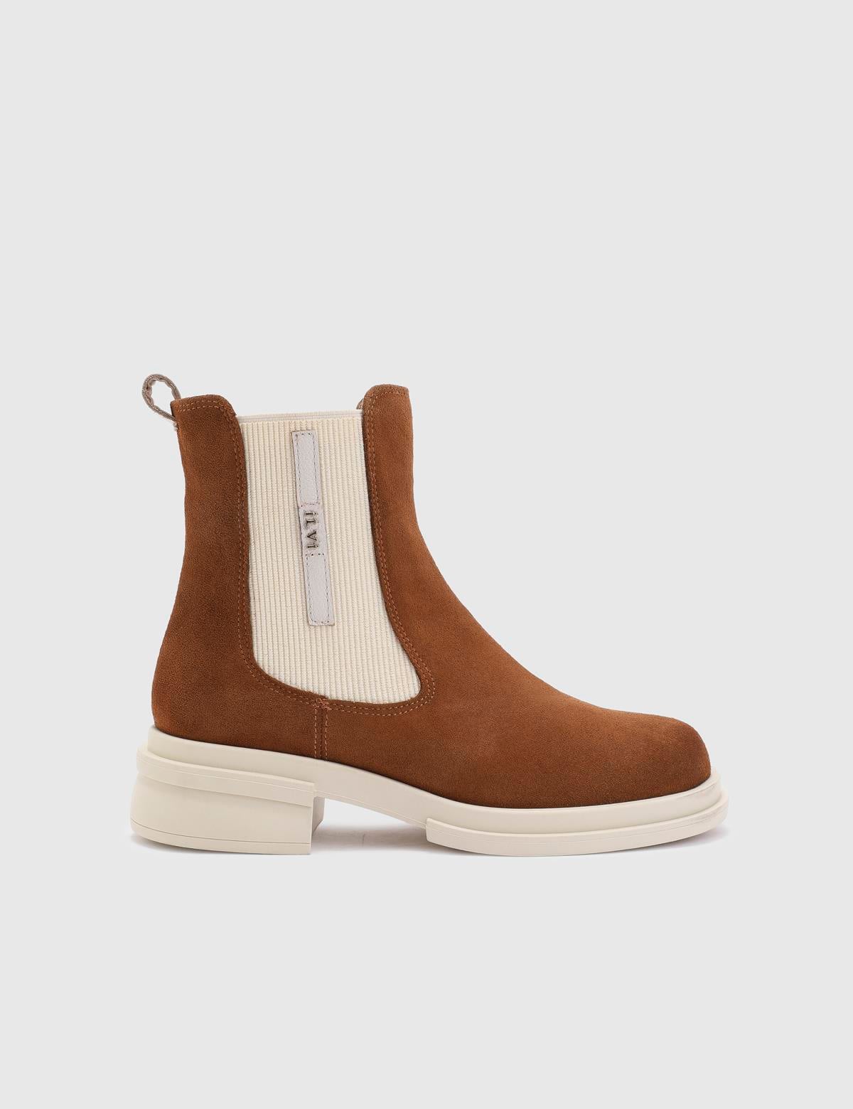 Tammy Saddle Brown Suede Leather Women's Boot