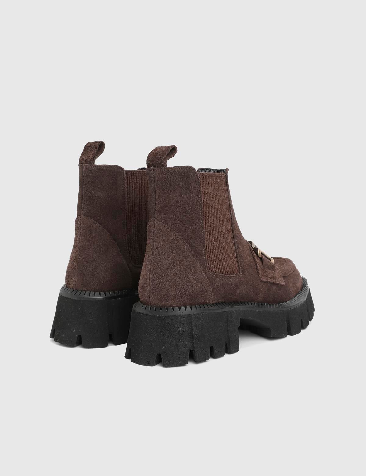 Tasya Brown Leather Women's Boot