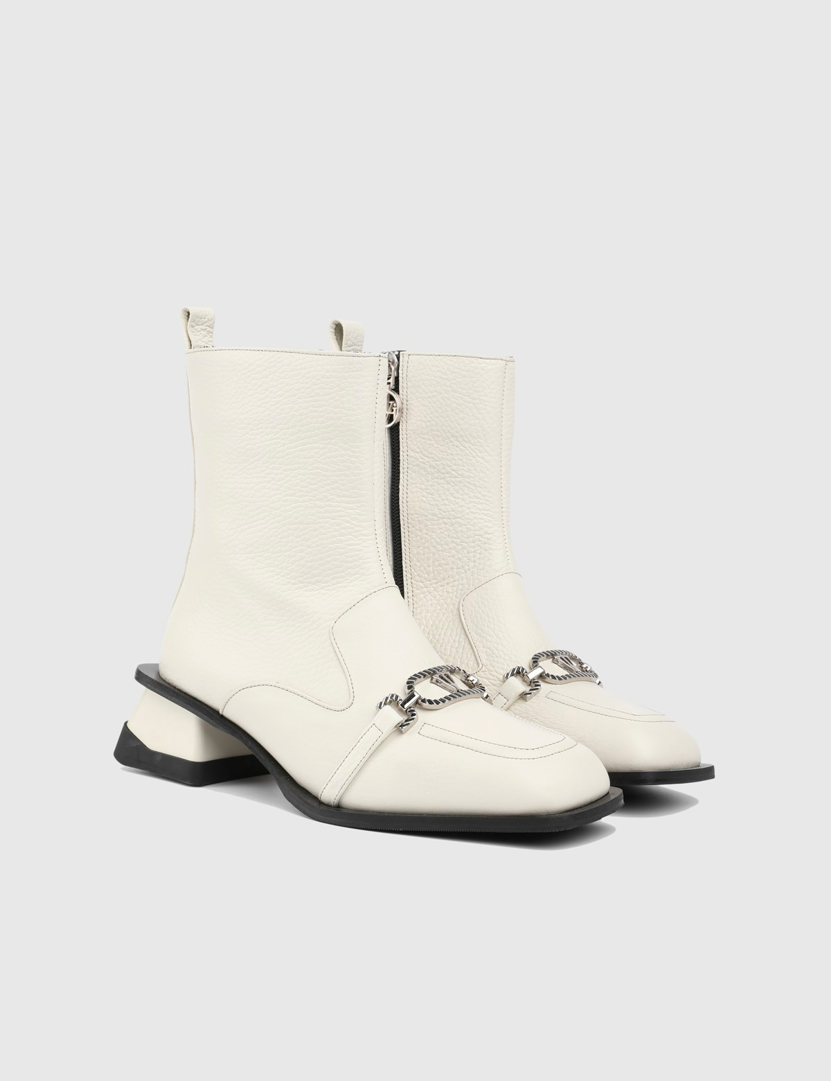 Taz Beige Leather Women's Boot