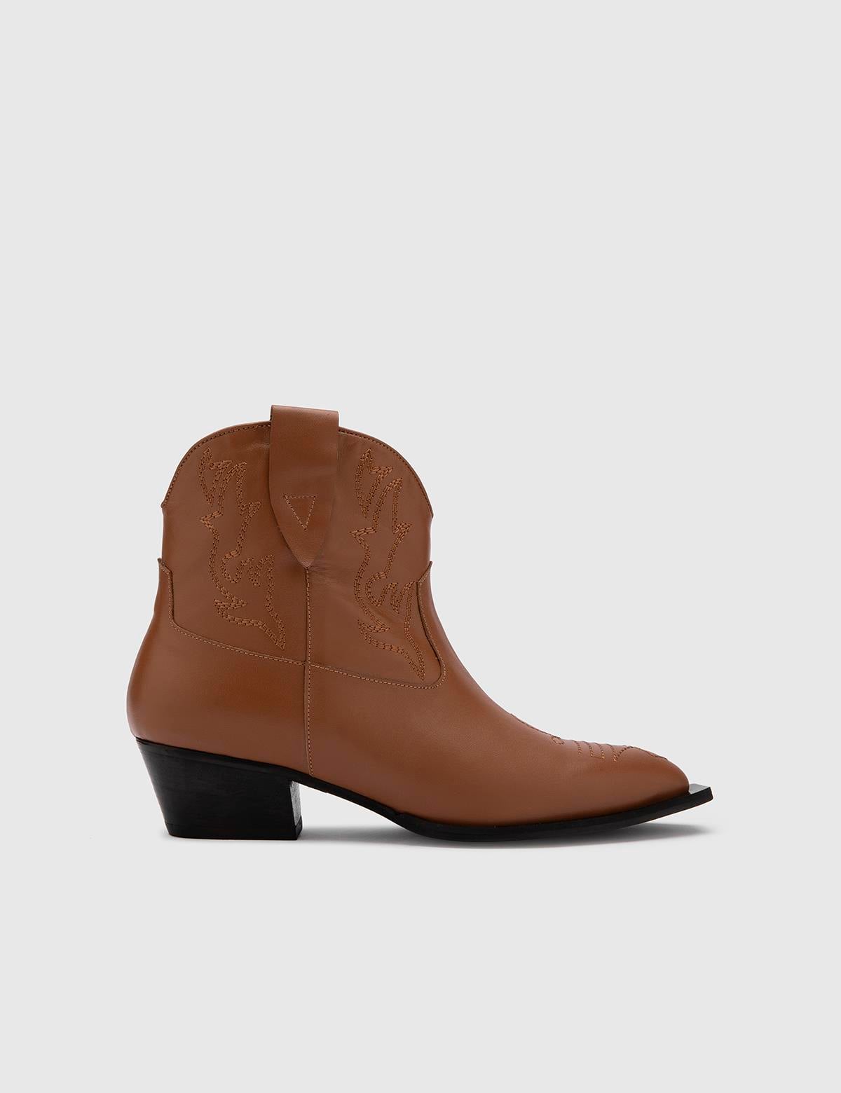 Torwald Saddle Brown Leather Women's Heeled Boot