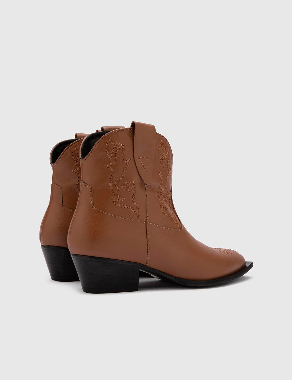 Torwald Saddle Brown Leather Women's Heeled Boot