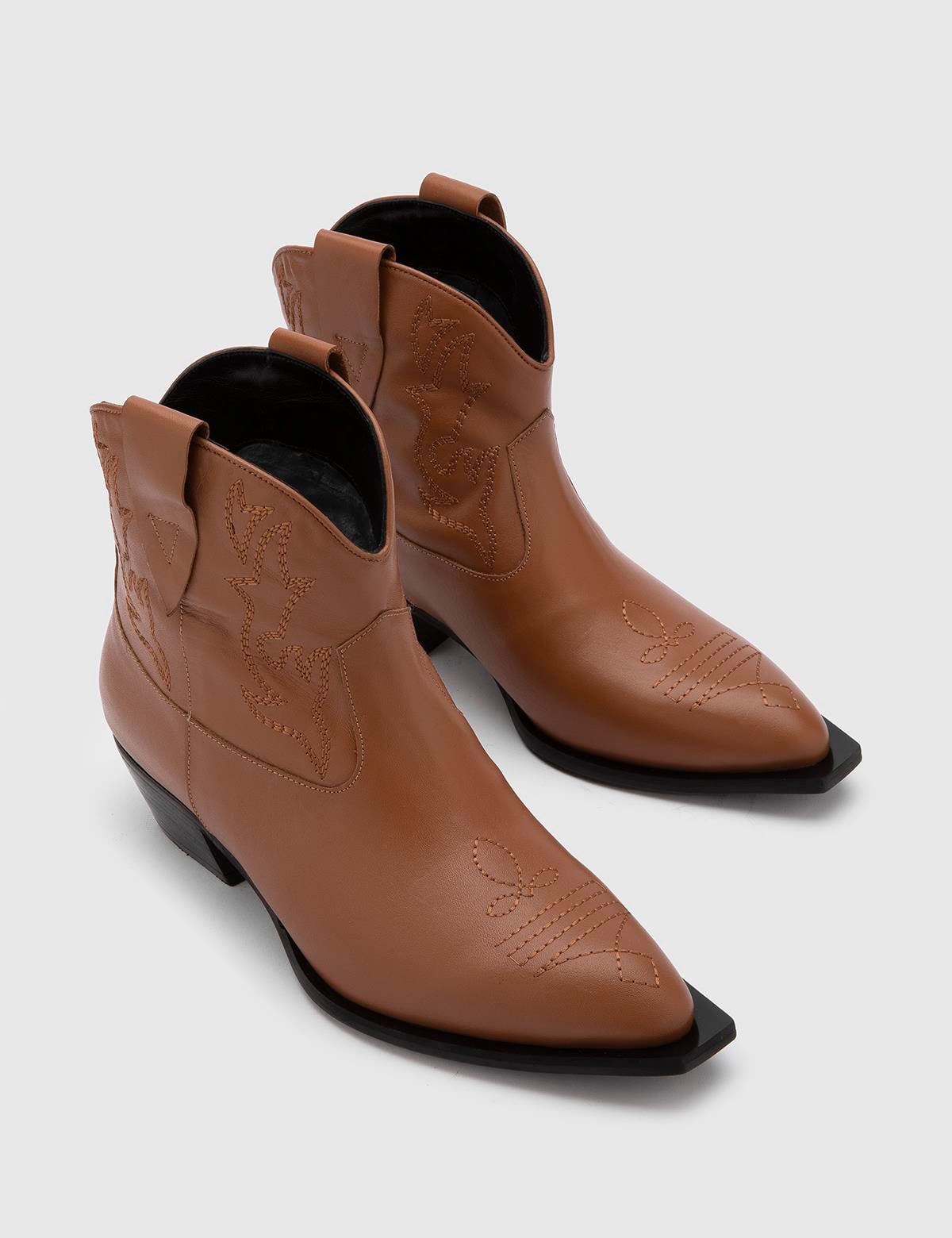 Torwald Saddle Brown Leather Women's Heeled Boot