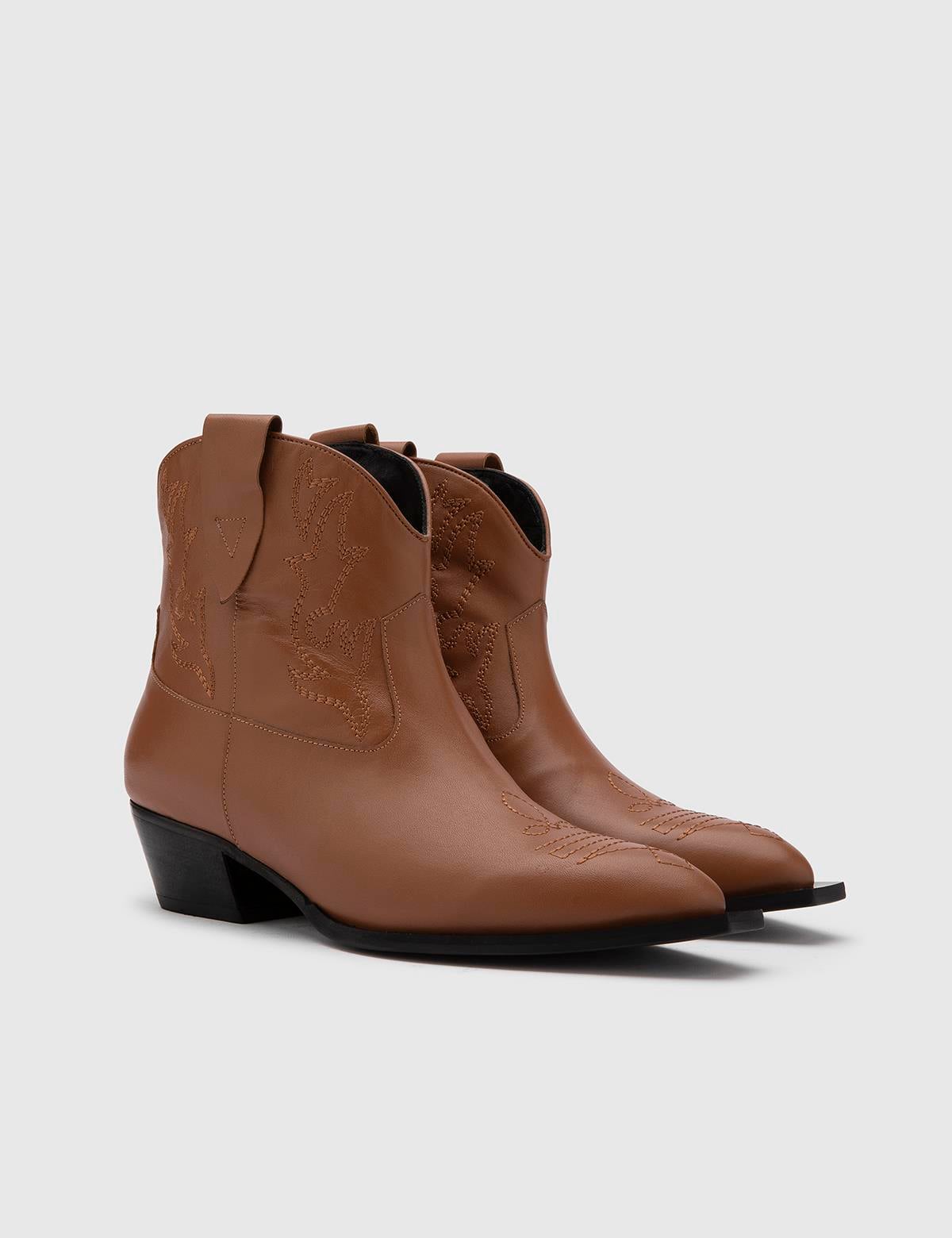 Torwald Saddle Brown Leather Women's Heeled Boot