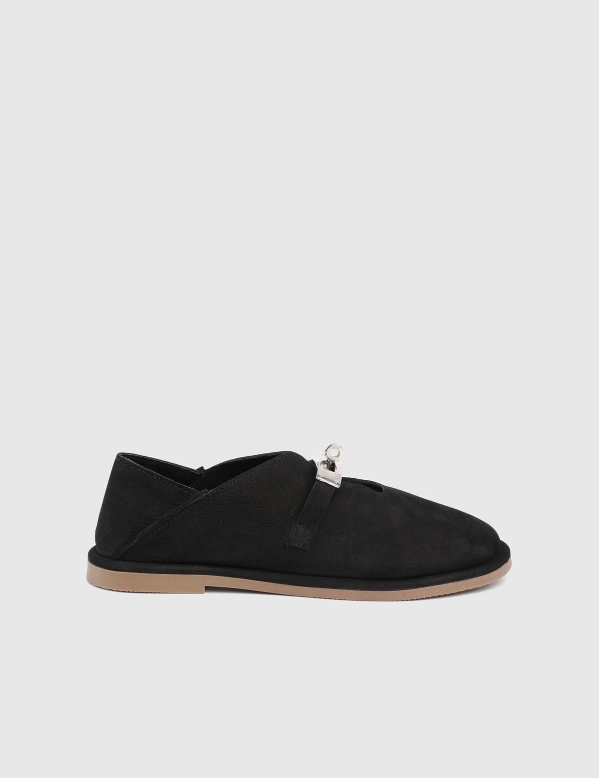 Ulven Black Suede Leather Women's Loafer