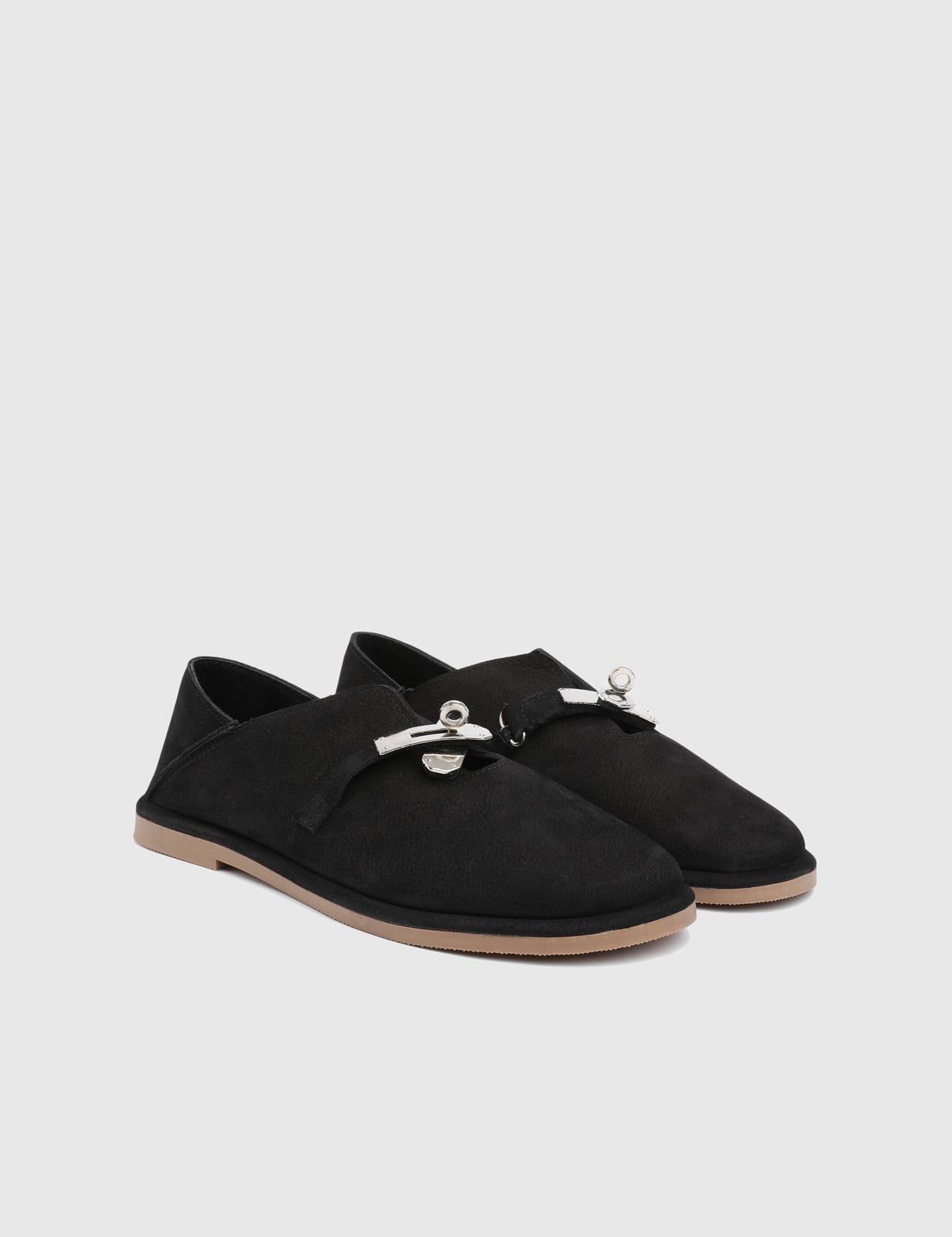 Ulven Black Suede Leather Women's Loafer