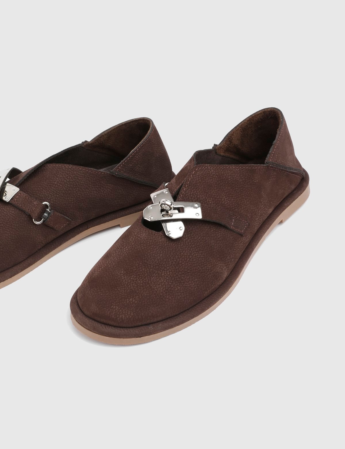 Ulven Brown Suede Leather Women's Loafer