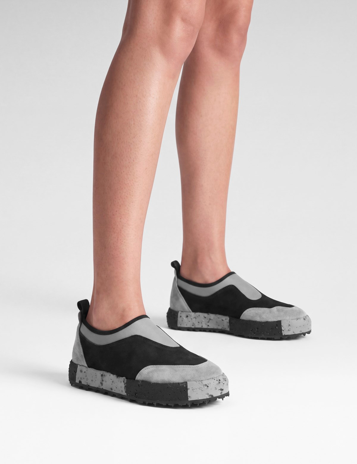 Uriel Hakiki Deri Kadın Gri Sneaker