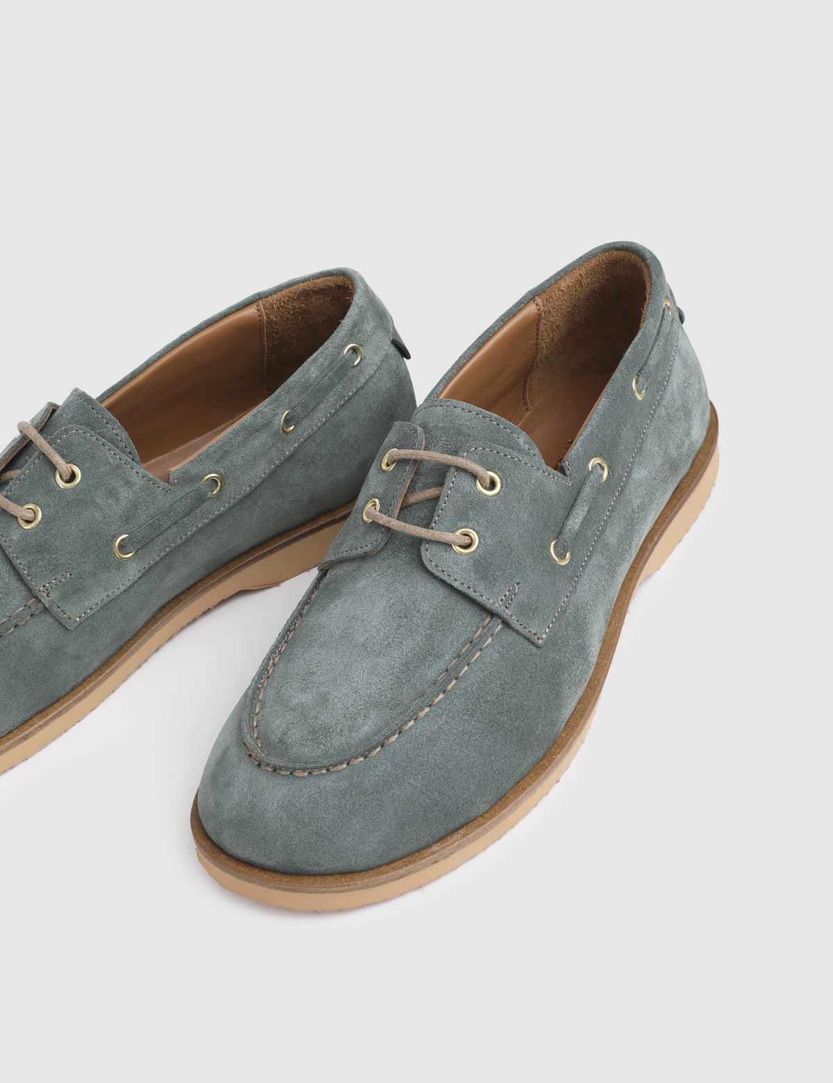 Urva Quetzal Green Suede Leather Women's Oxford