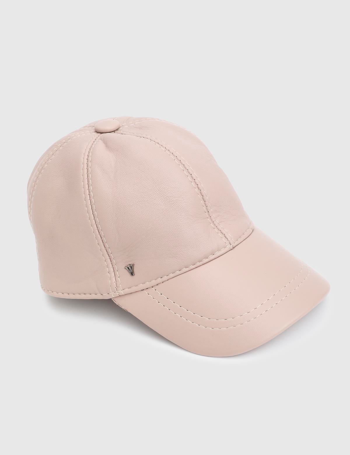 Valguri Beige Unisex Leather Hat