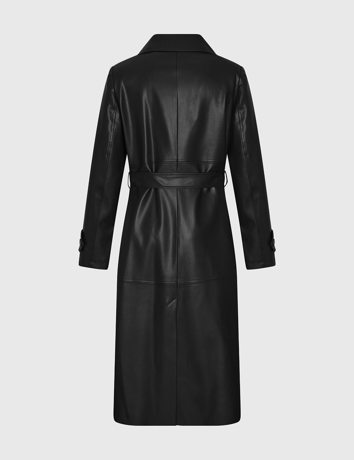 Vania Black Women's Trench Coat