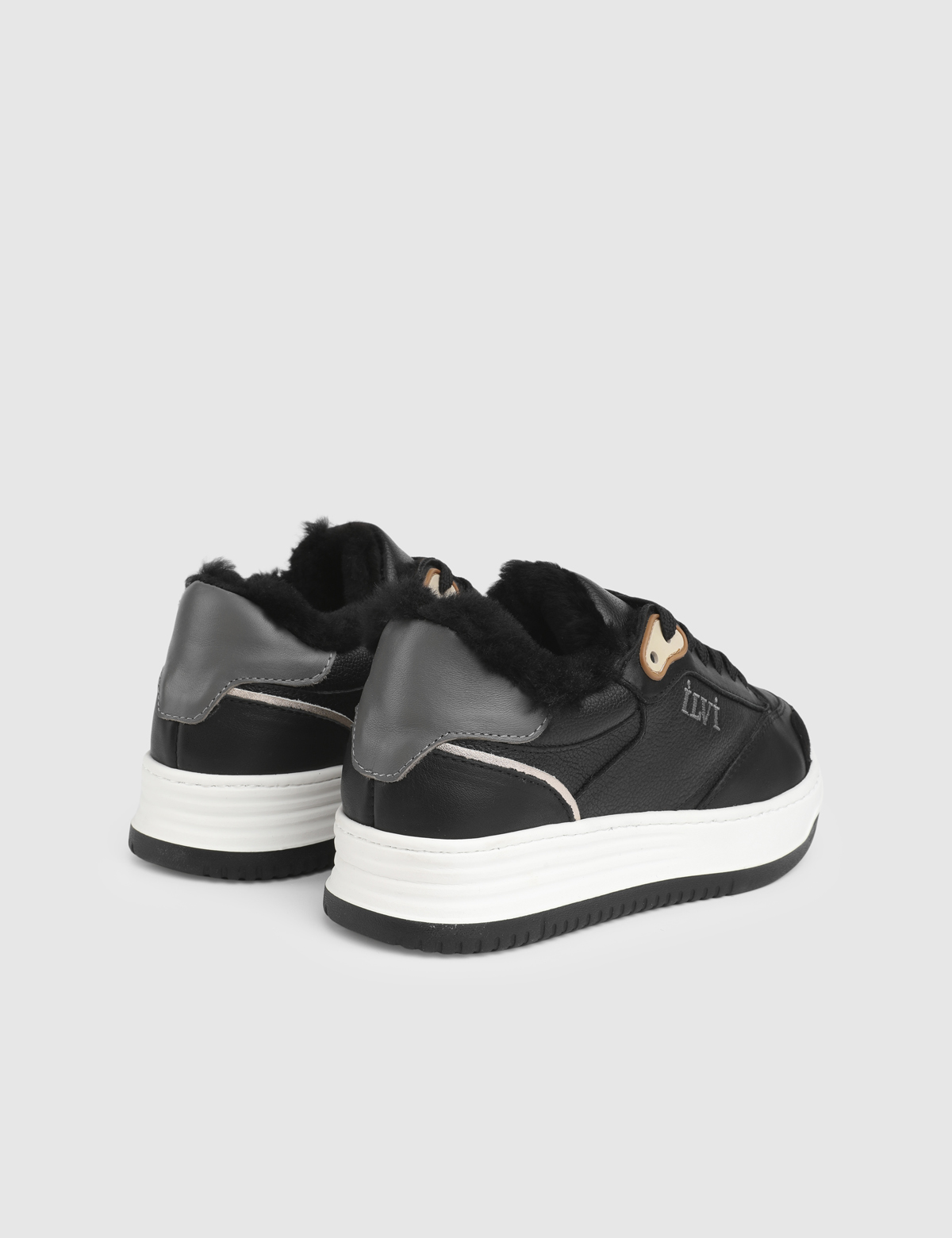 Vernon Black Leather Women's Sneaker