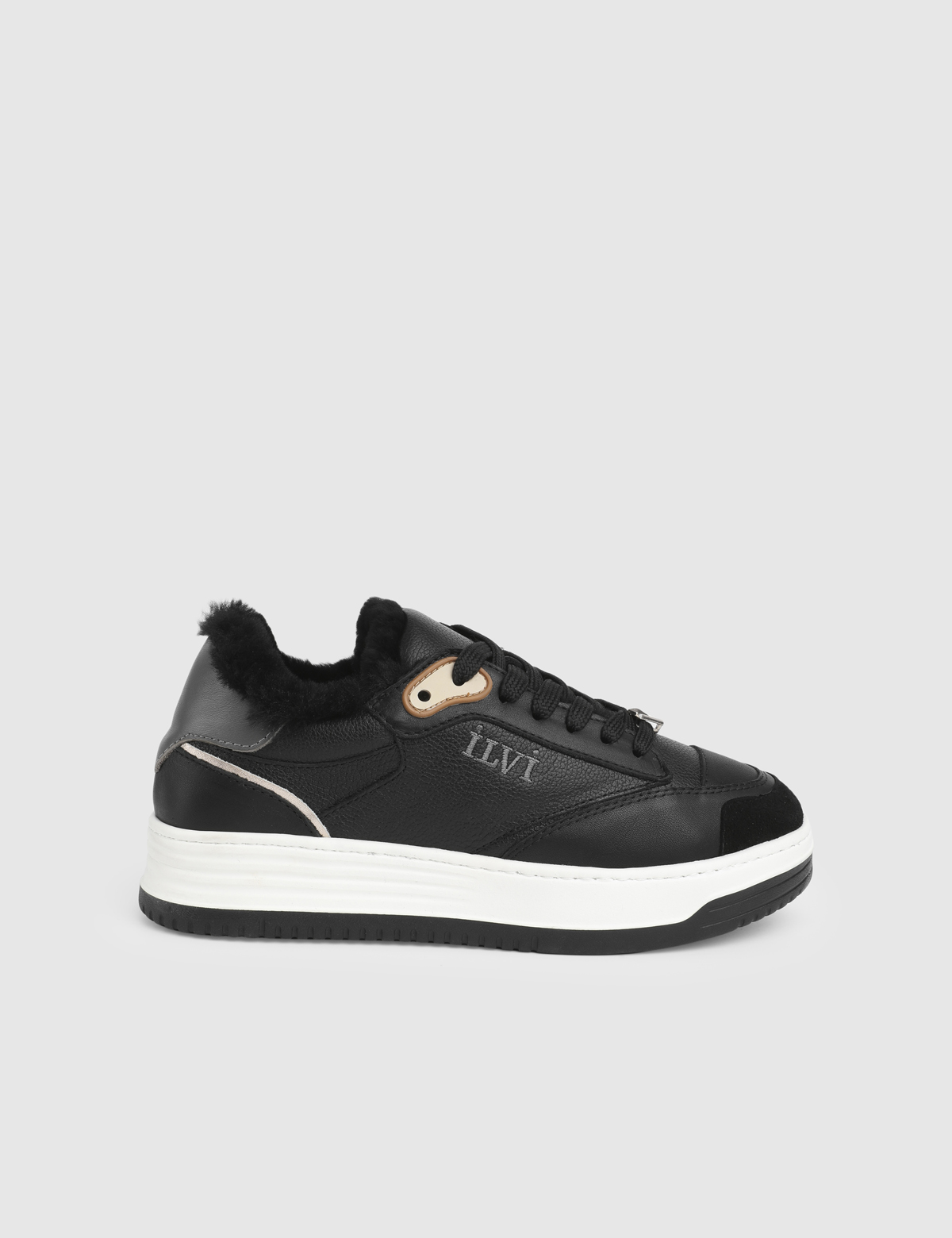 Vernon Black Leather Women's Sneaker