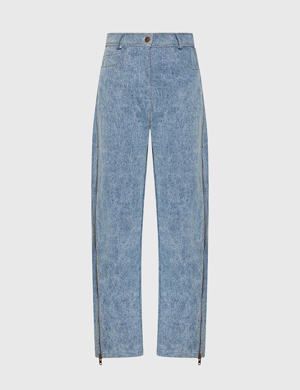 Veyra Light Blue Women's Pants