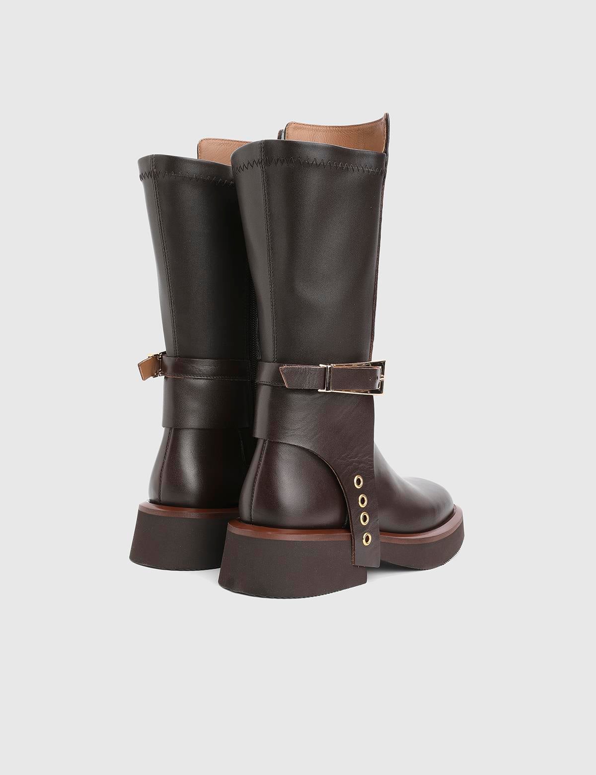 Vlad Brown Leather Women's Boot
