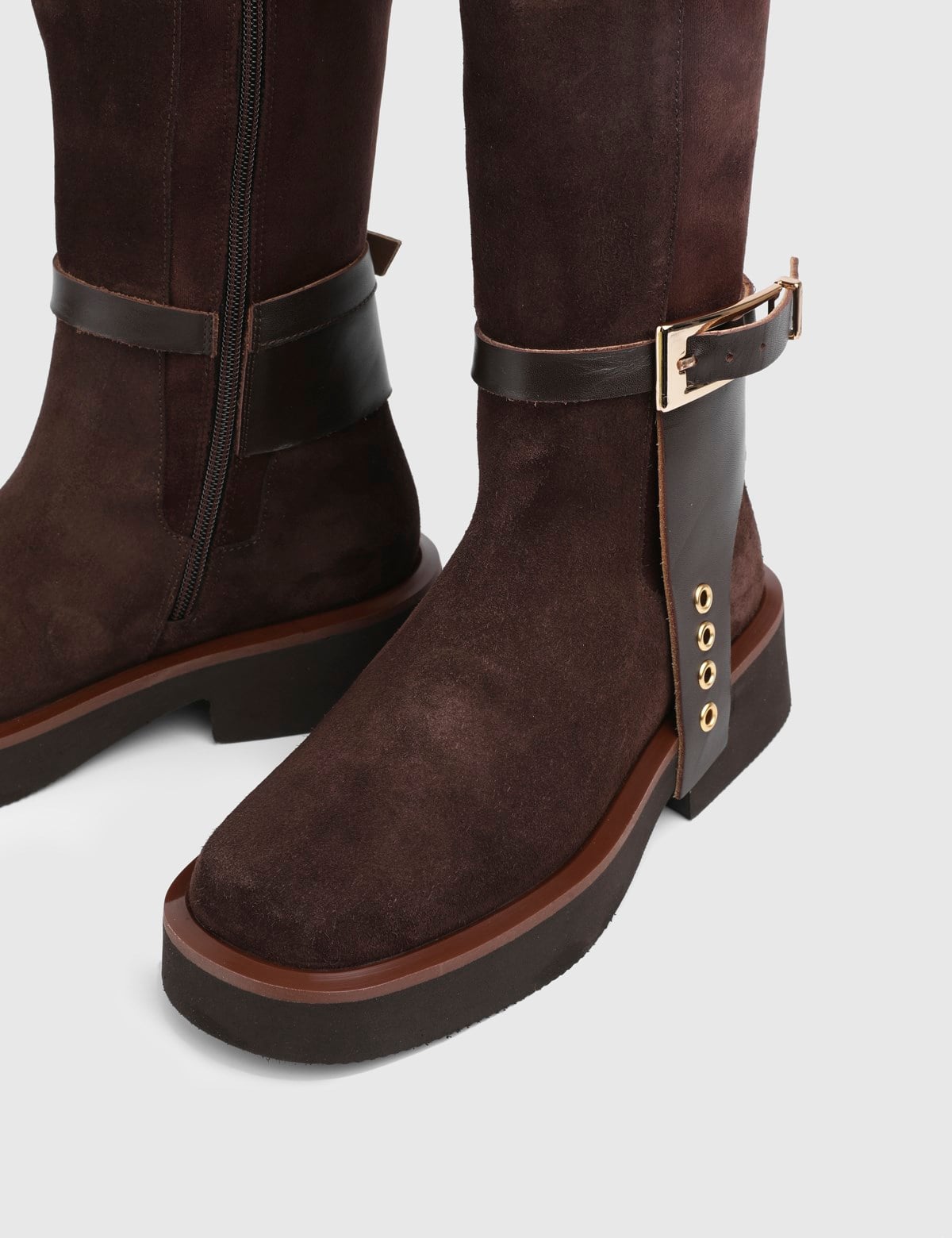 Vlad Brown Suede Leather Women's Boot