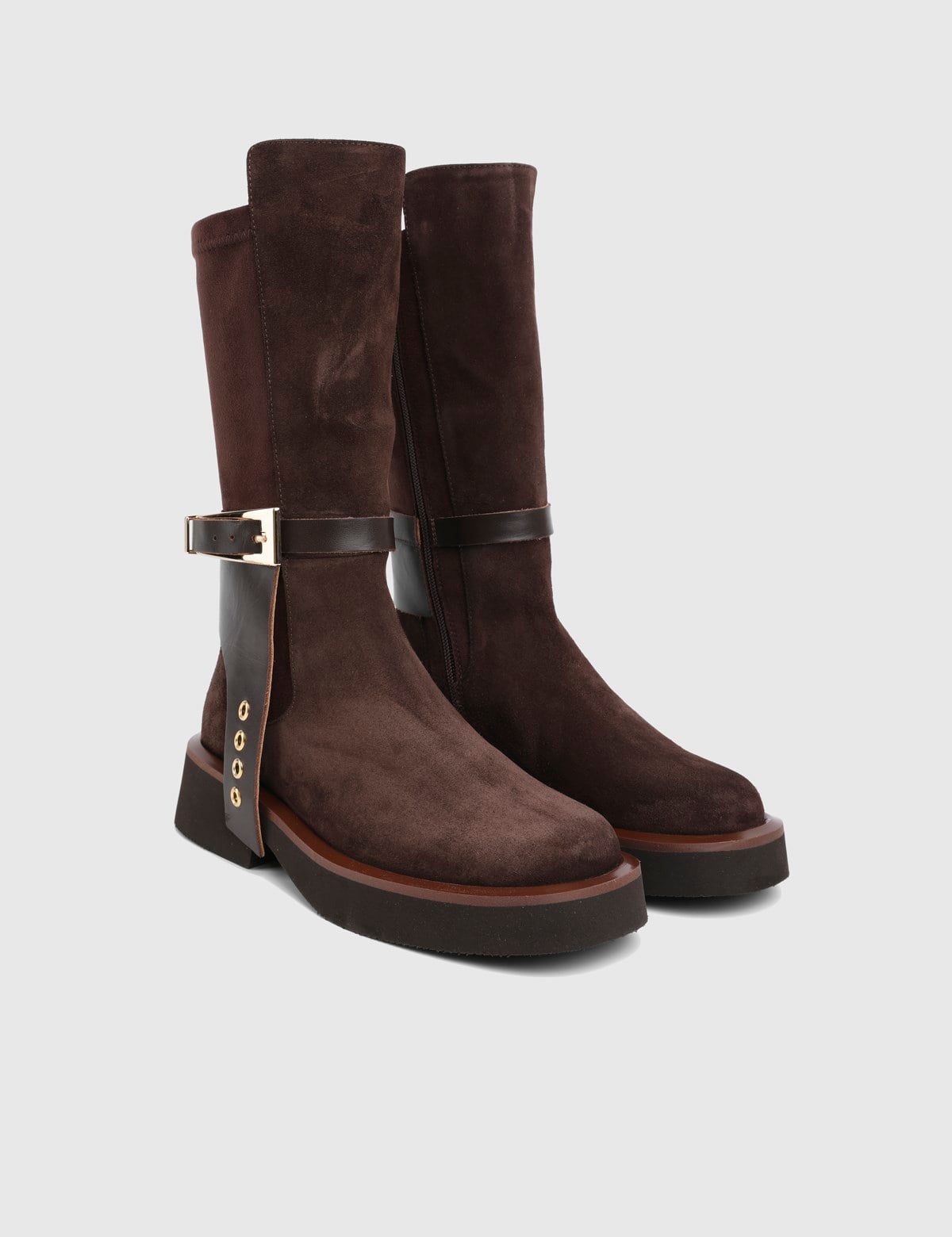 Vlad Brown Suede Leather Women's Boot