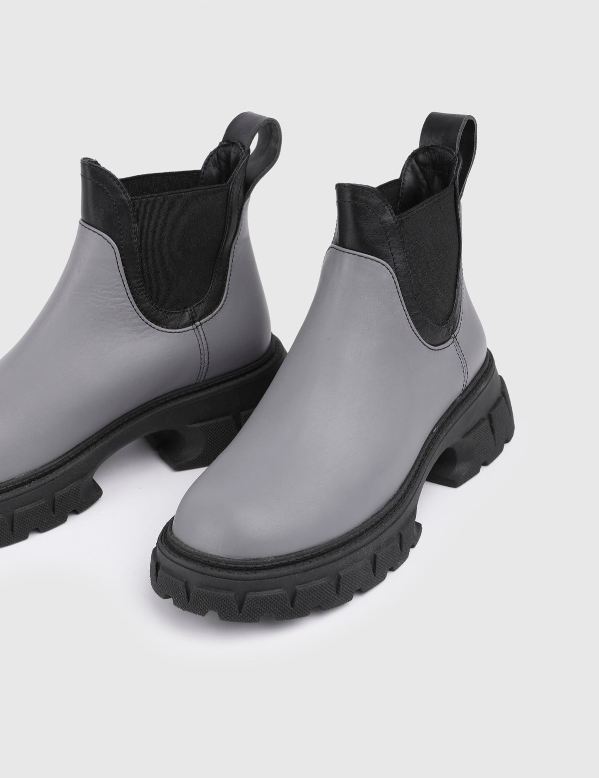 Werner Grey Leather Women's Boot