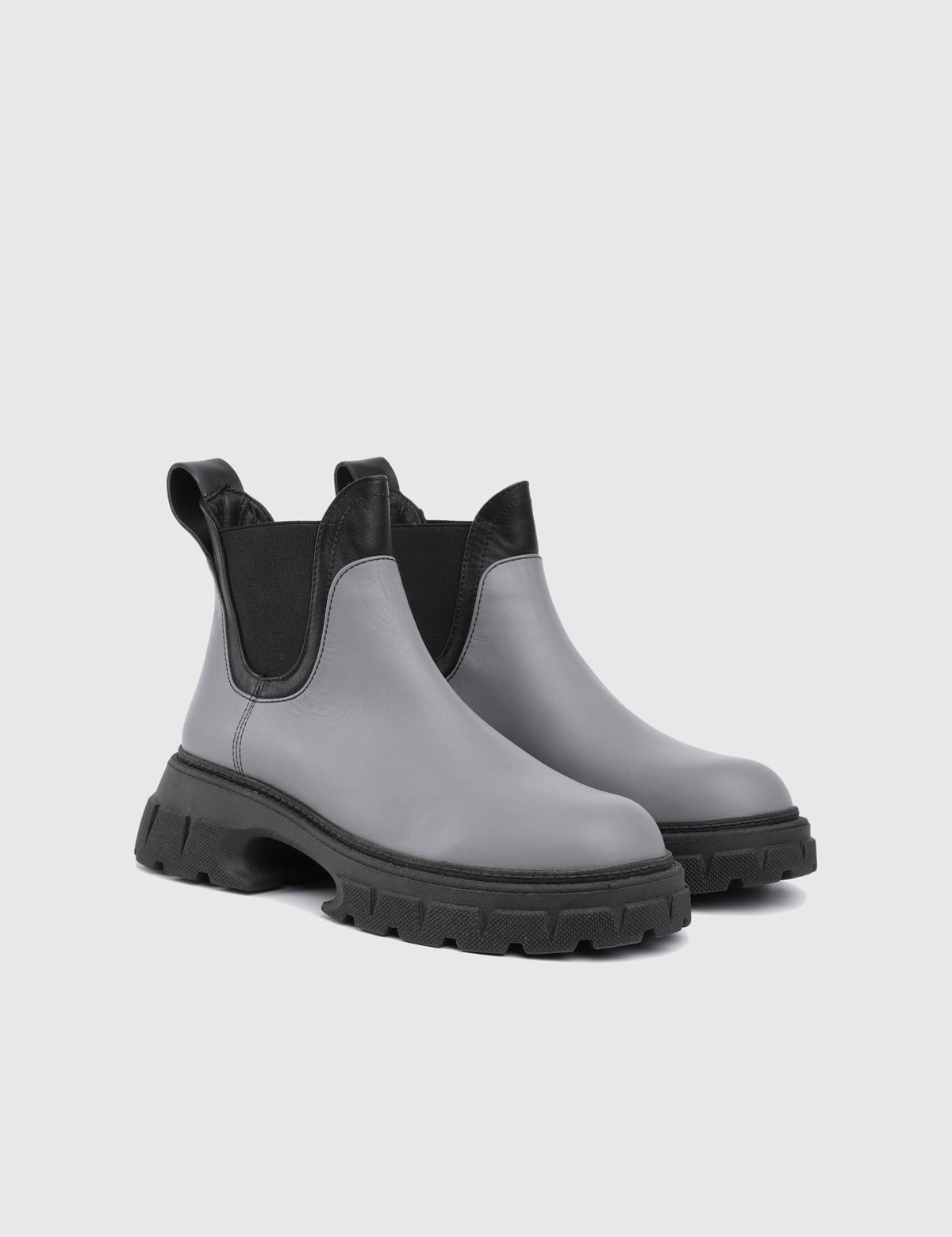 Werner Grey Leather Women's Boot