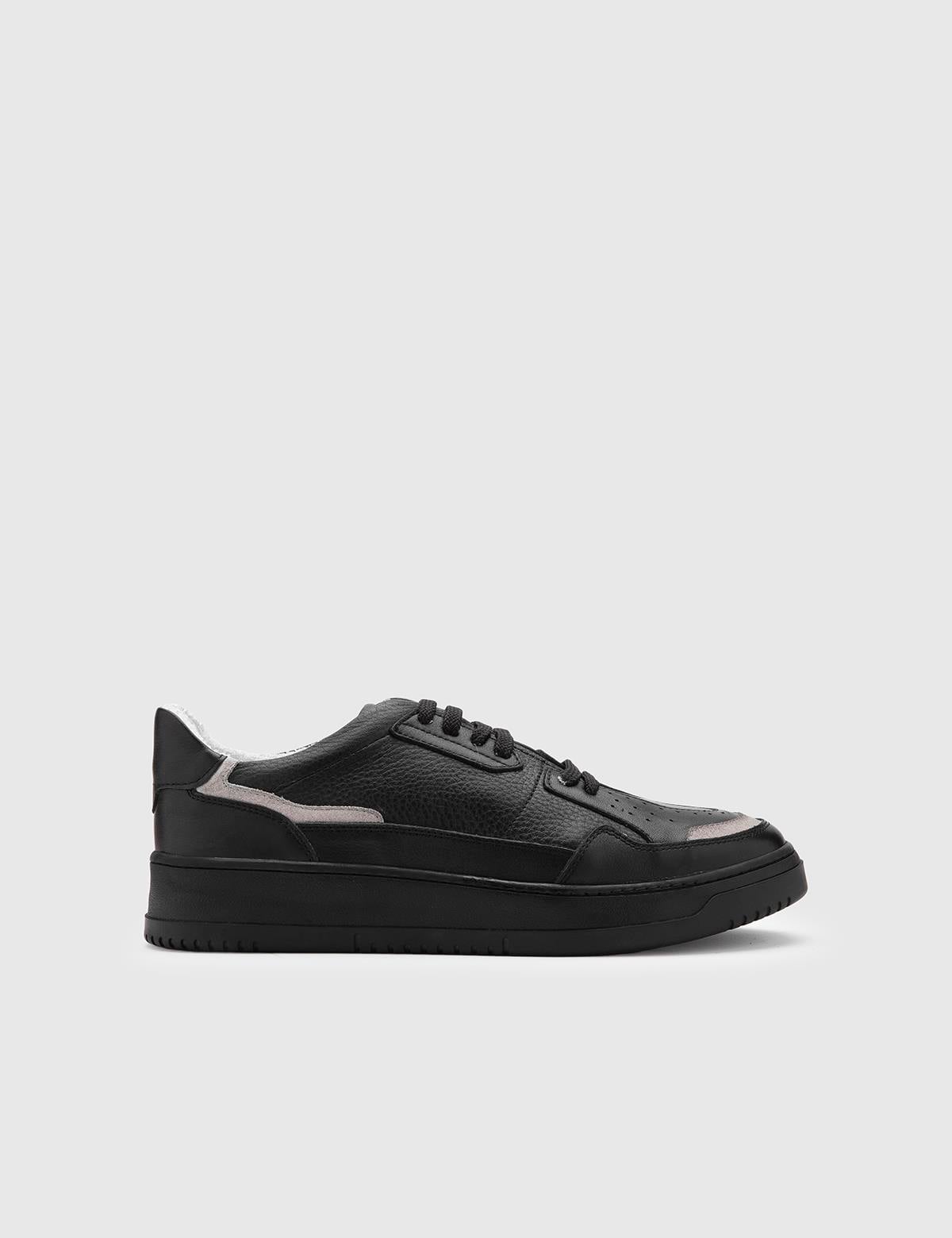 Yoko Black Leather Men's Sneaker