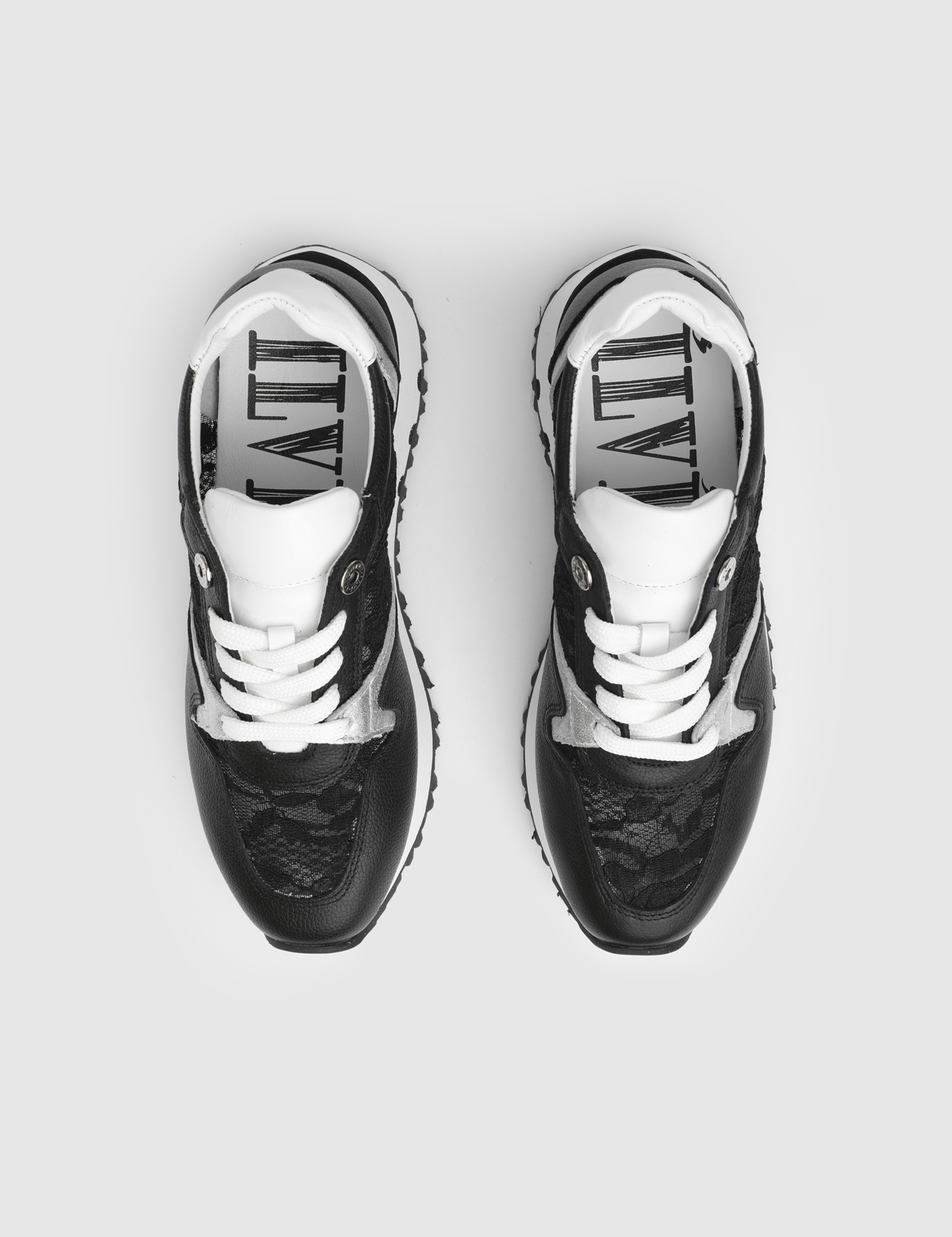 York Black Leather Women's Sneaker