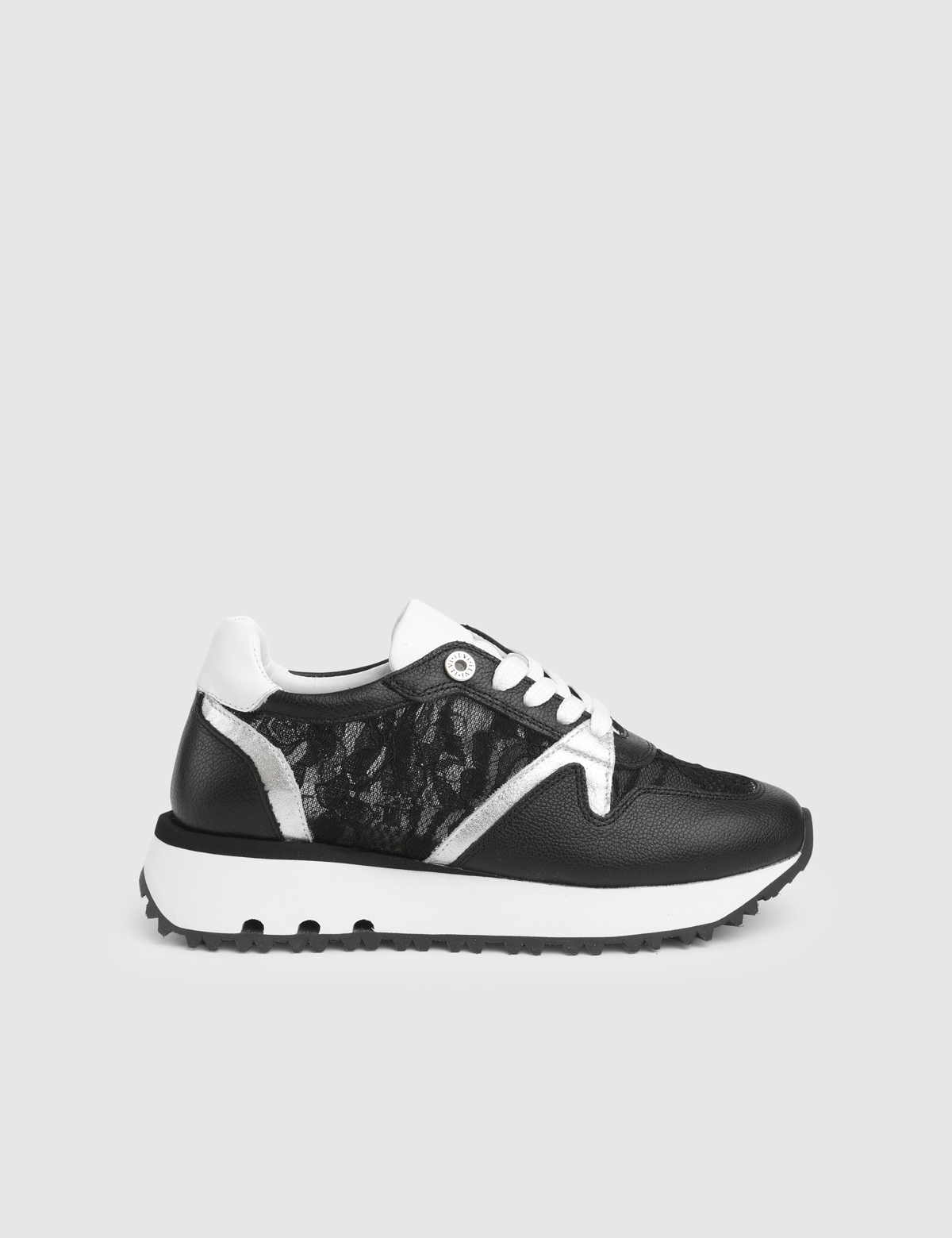 York Black Leather Women's Sneaker