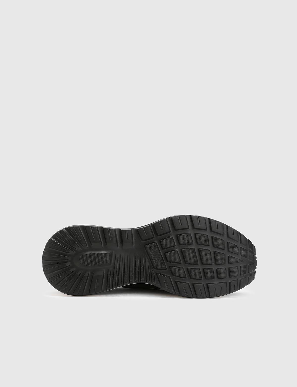 Zerbi Black Florentic Leather-Floater Leather Men's Sneaker