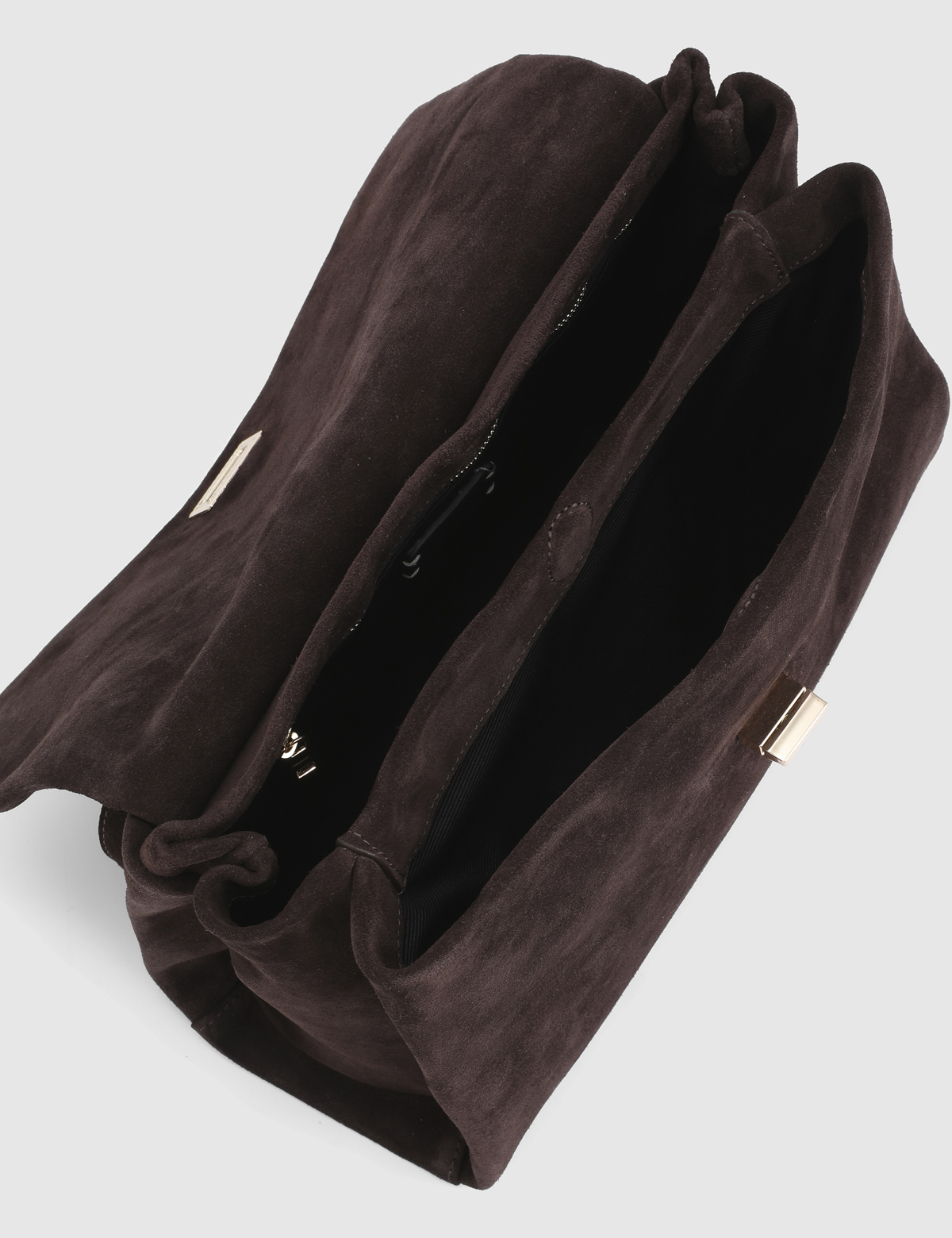 Zinovii Brown Suede Leather Women's Shoulder Bag