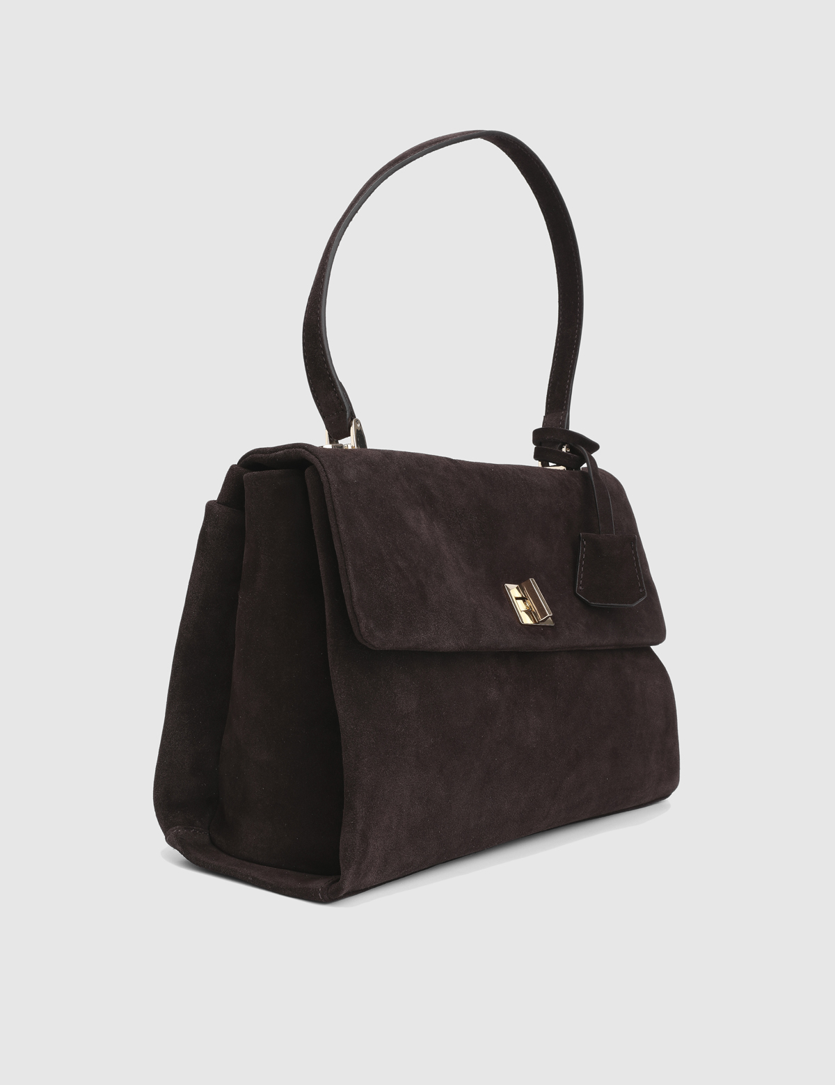 Zinovii Brown Suede Leather Women's Shoulder Bag