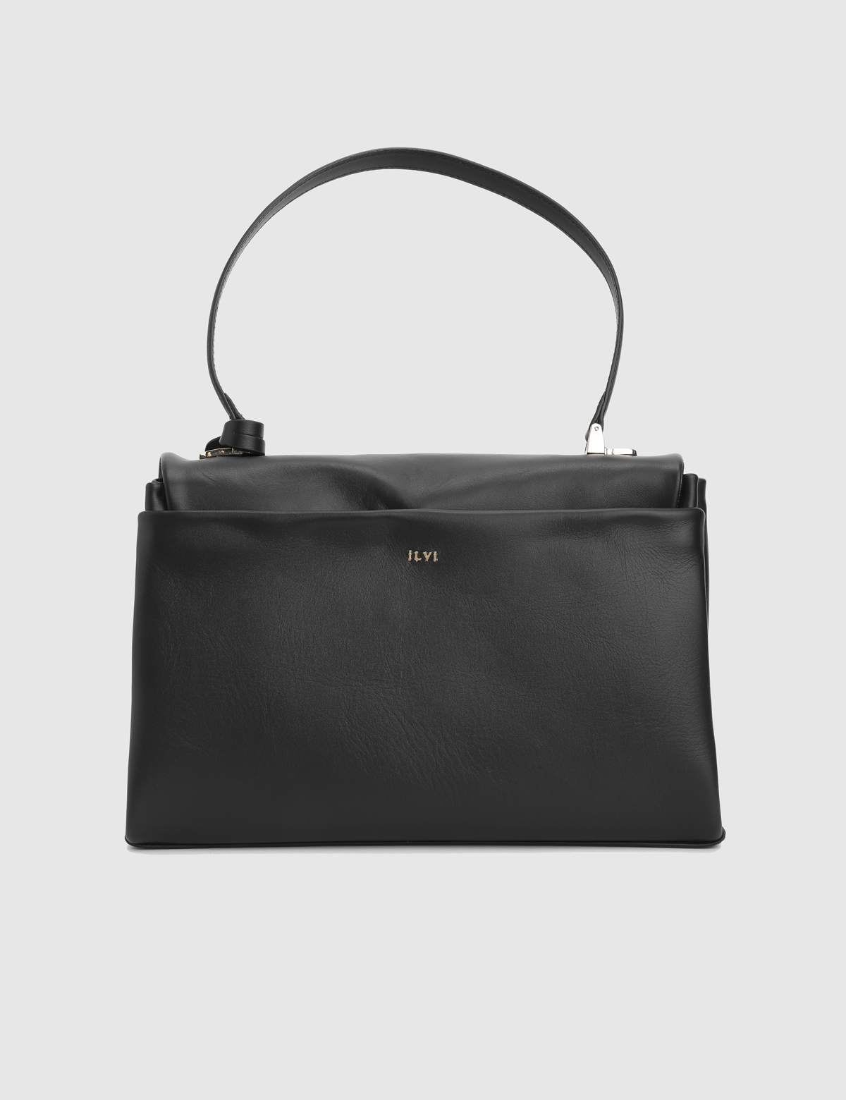 Zinovii Black Leather Women's Shoulder Bag