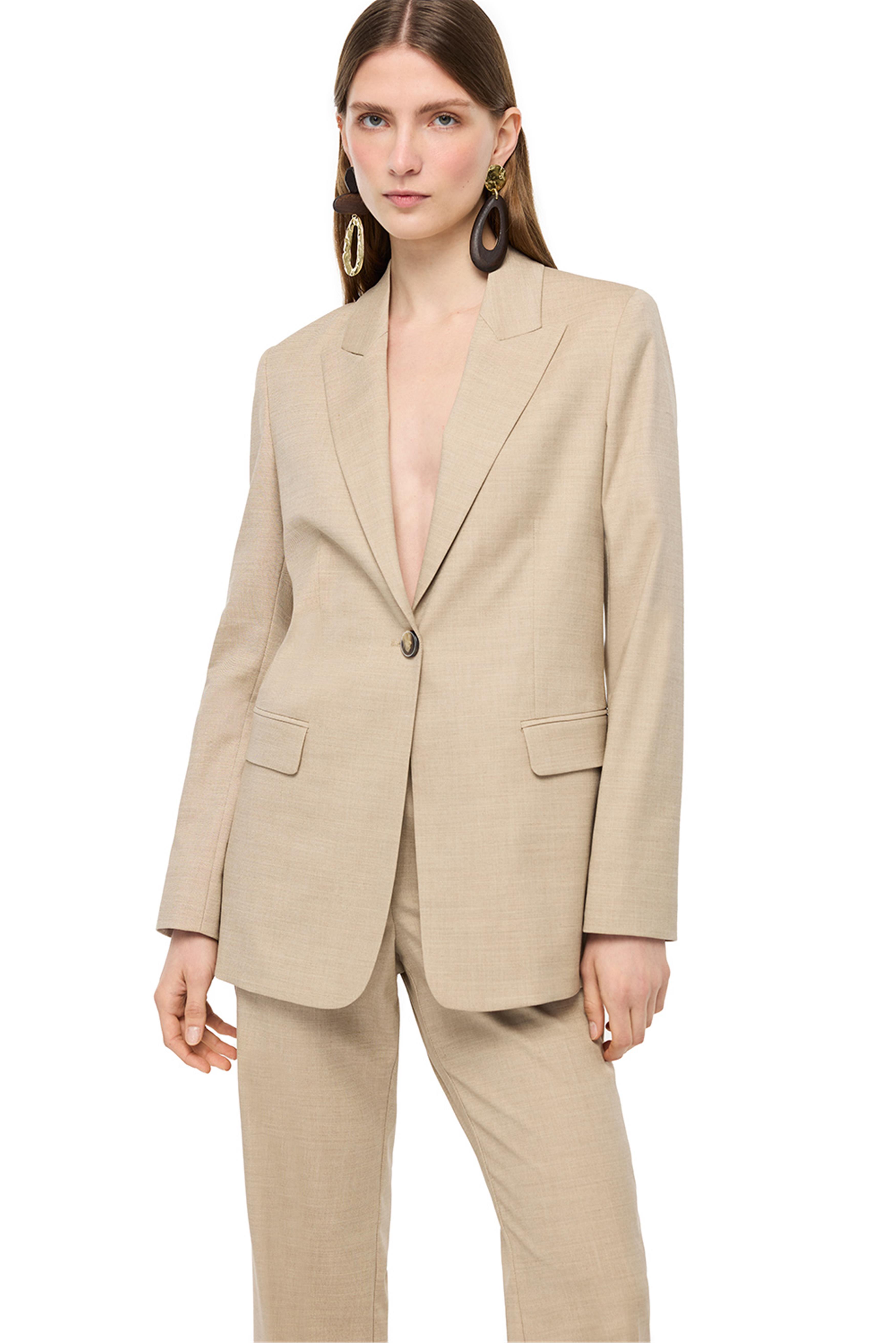 Açık Devetüğü Uzun Kollu Regular Fit Ceket