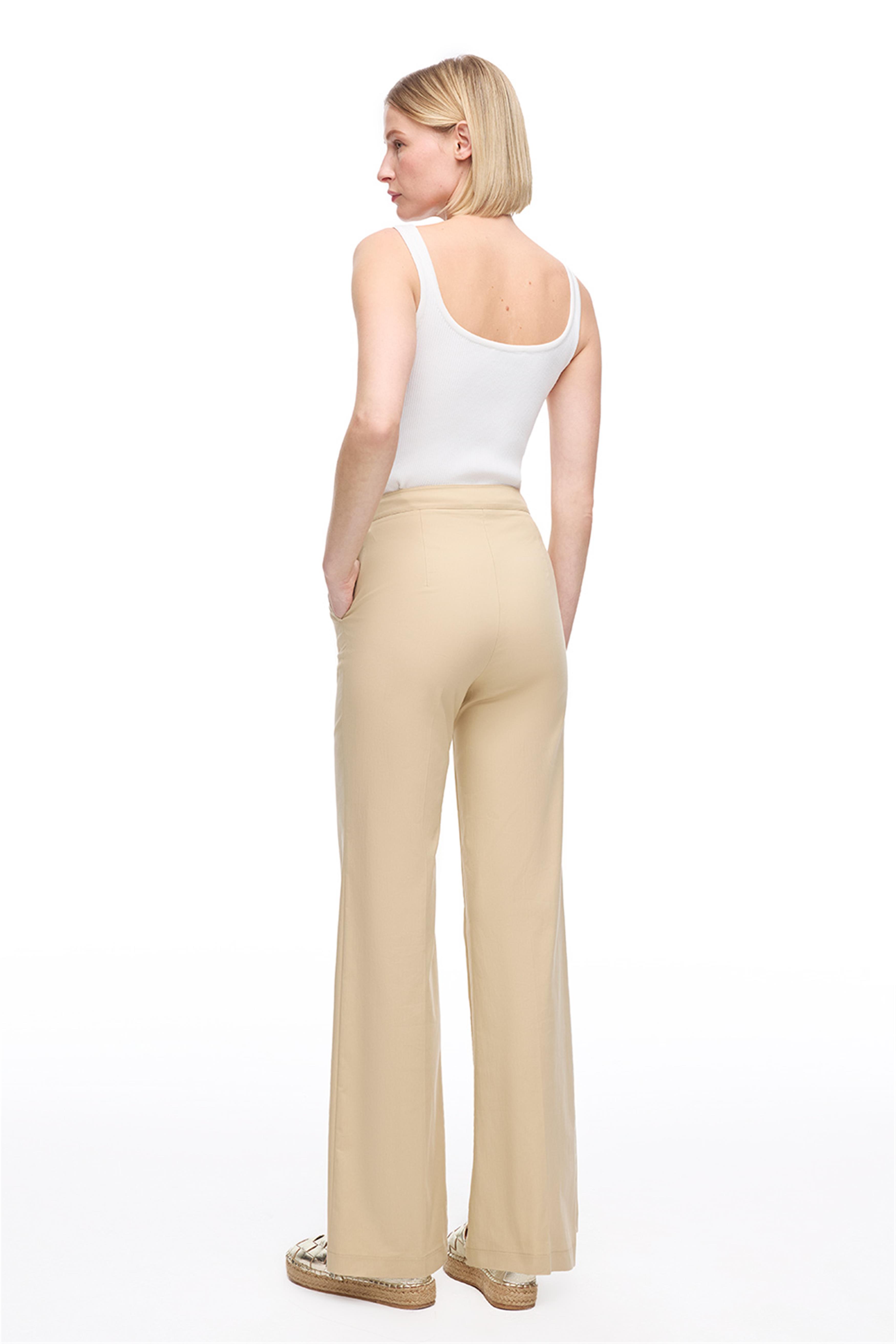 Açık Devetüyü Ginas Regular Fit Yüksek Bel Pantolon